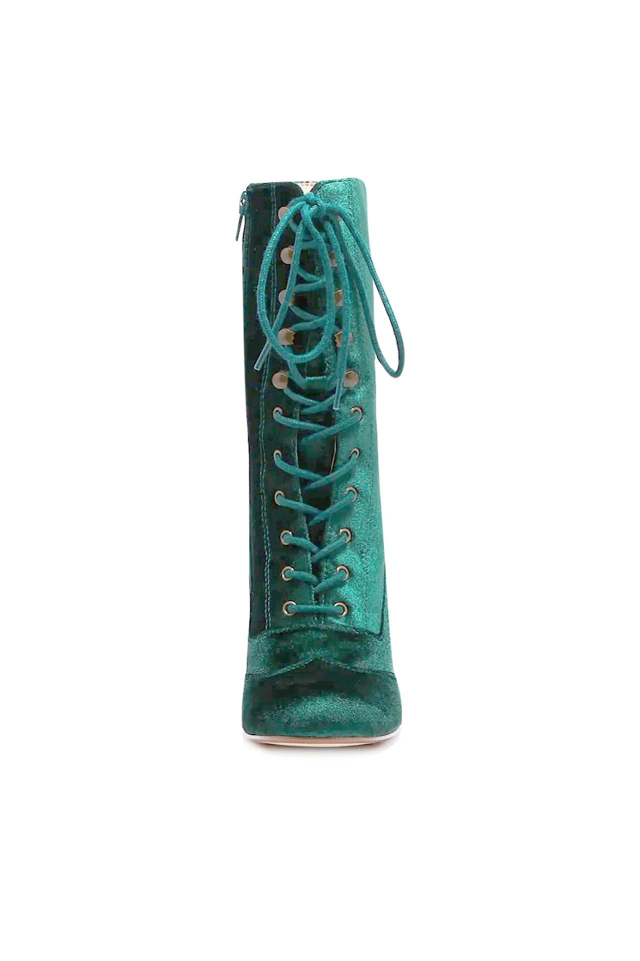Claire Velvet Victorian Booties - Olabens
