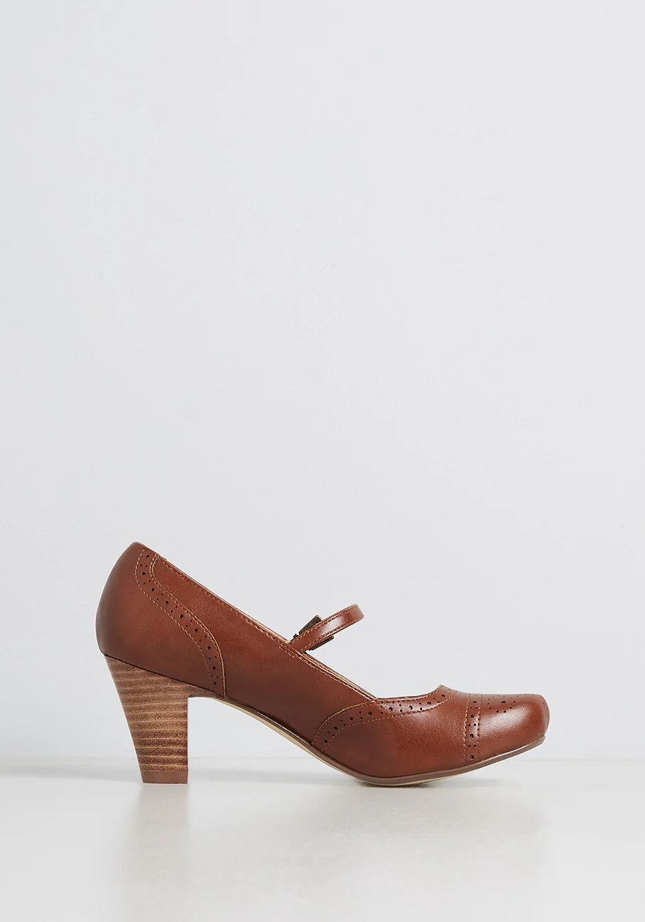 Back In The Saddle Ankle Strap Heel - Olabens