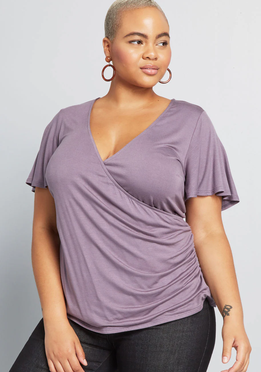 Lovely Day Flutter Sleeve Top - Olabens