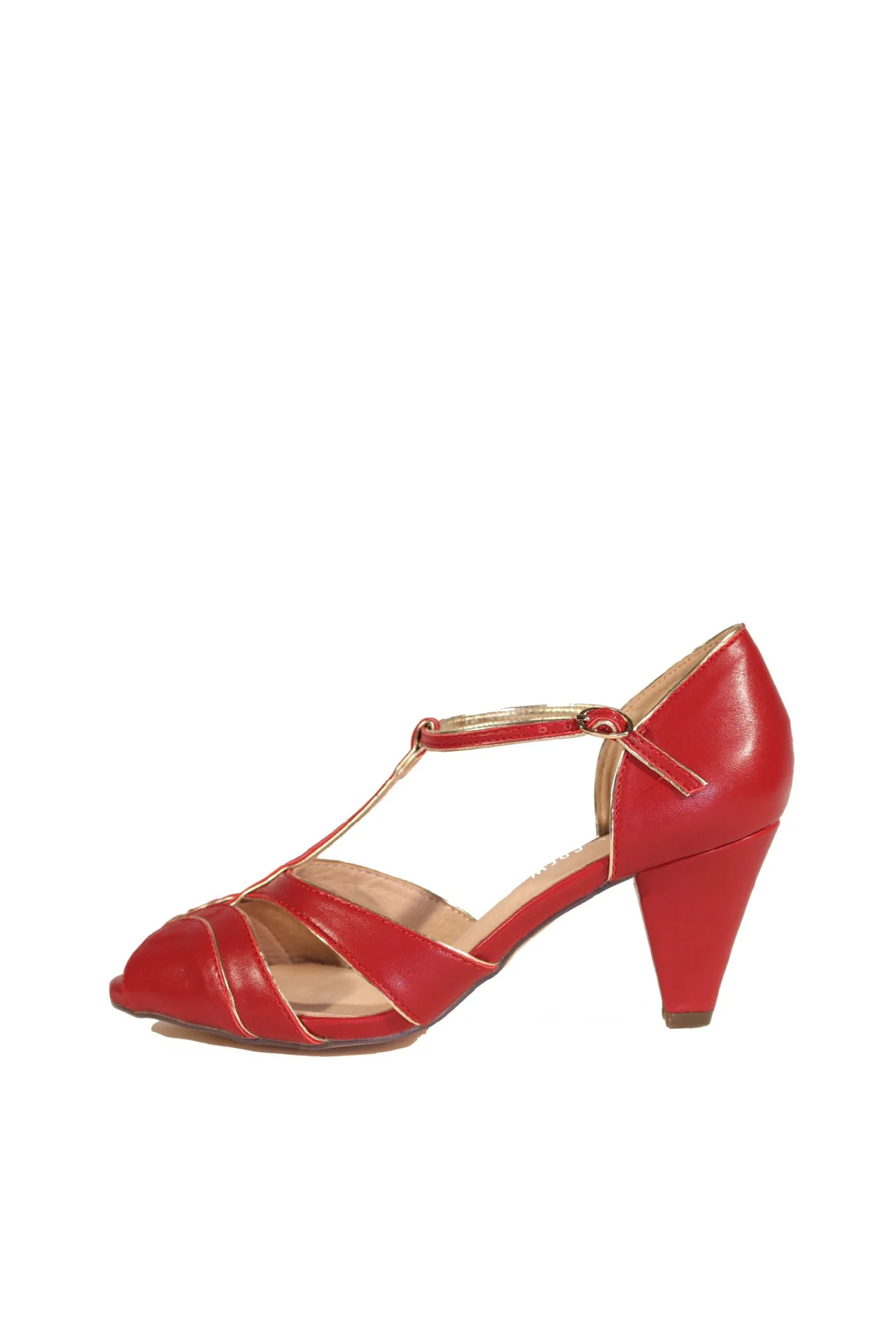 Penelope T-Strap Heels - Olabens