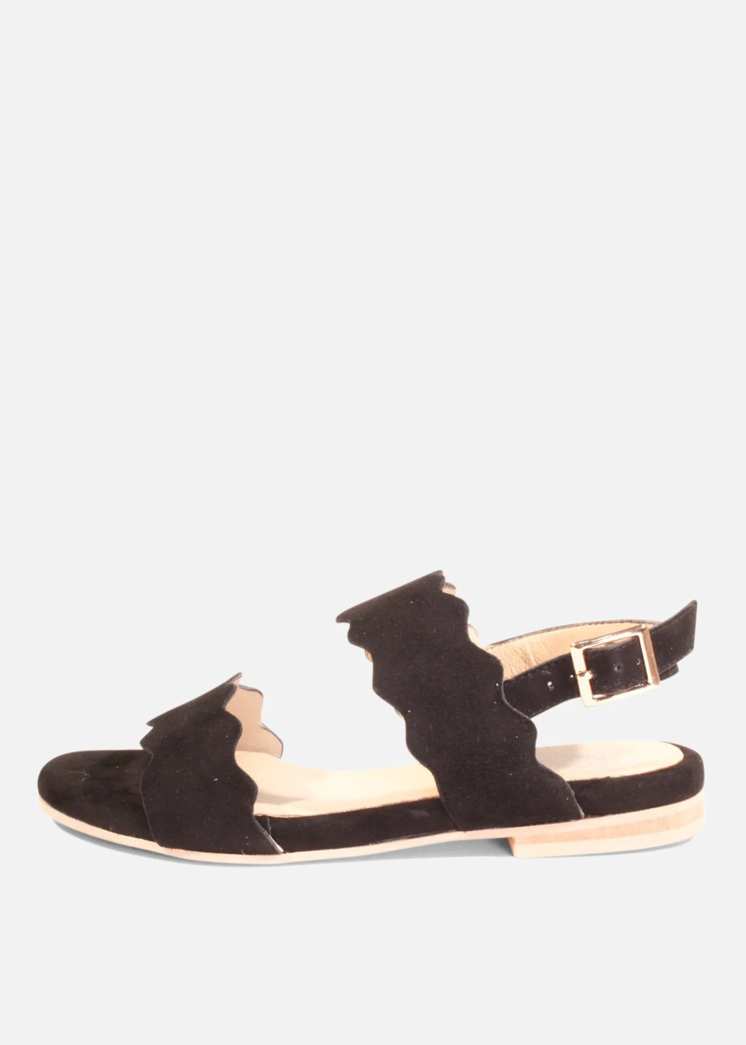 Jarden Suede Scallop Sandals - Olabens