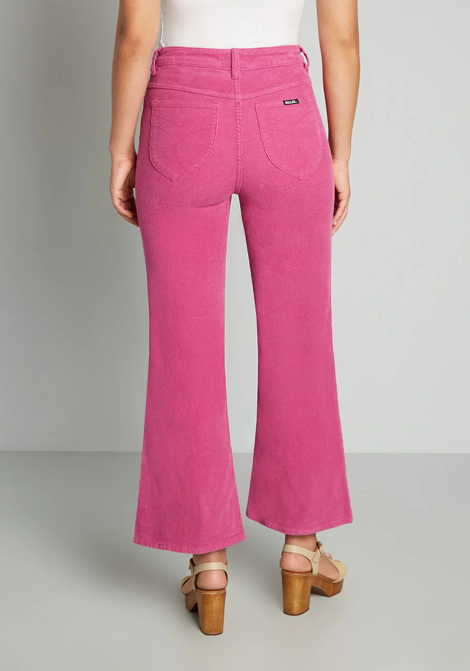 Walk The Sweet Talk Corduroy Cropped Pants - Olabens