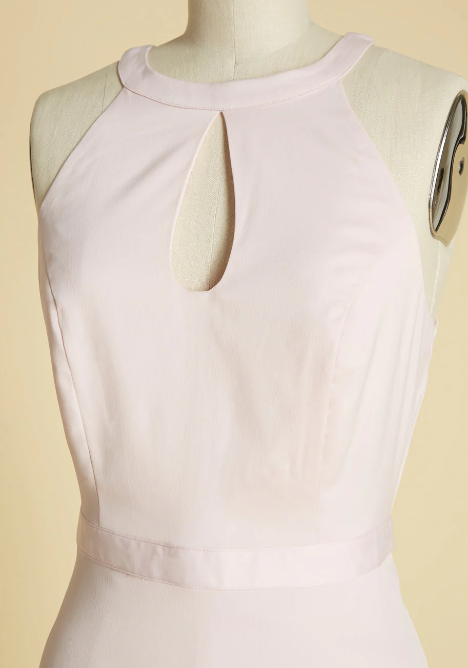 Best of Luxe Satin Halter Dress - Olabens