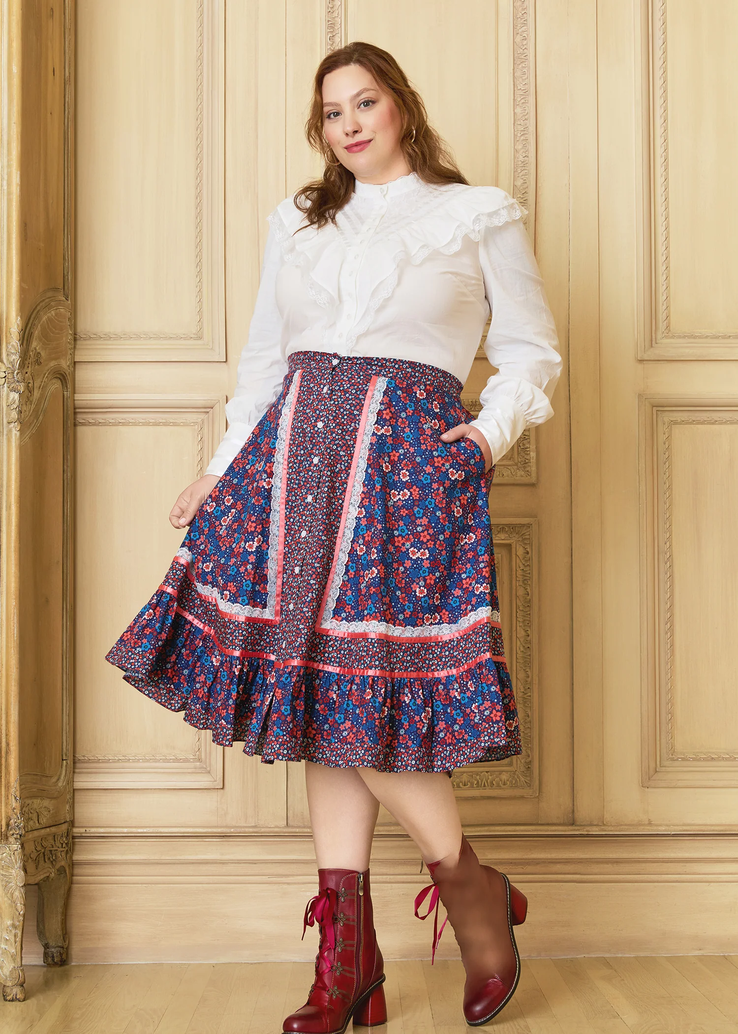 GUNNE SAX for Isnyt's Isabella Midi Skirt - Olabens
