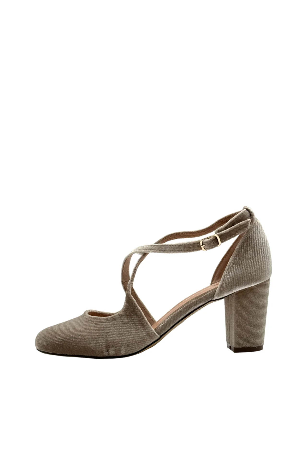 Oren Velvet Mary Jane Heels - Olabens