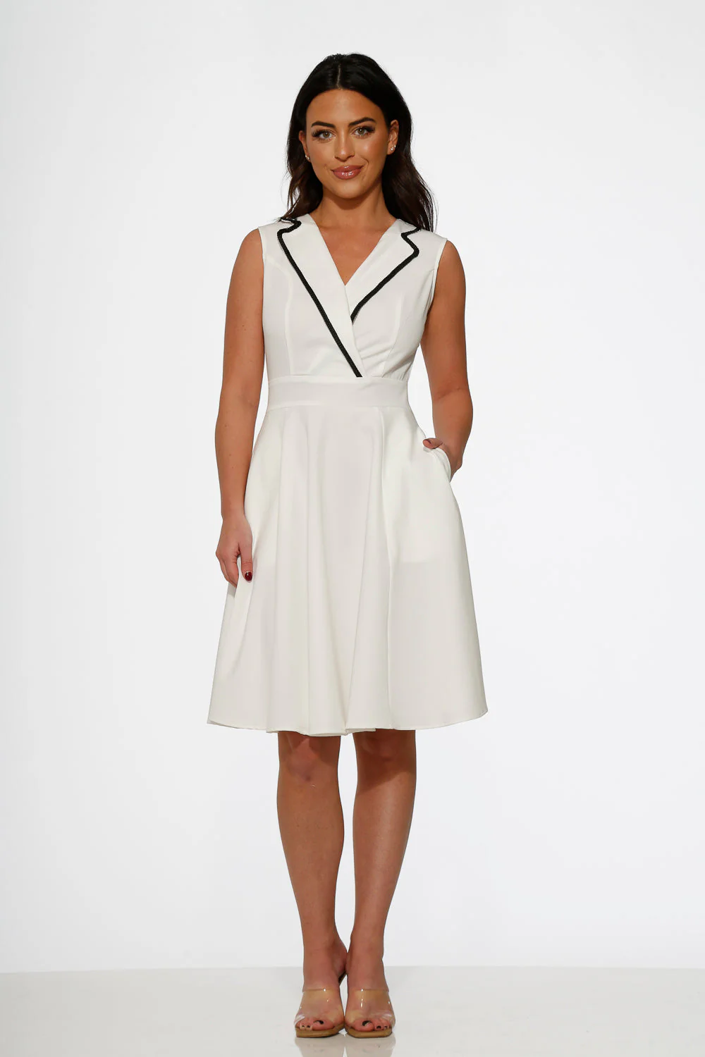 White Jenny Swing Dress - Olabens