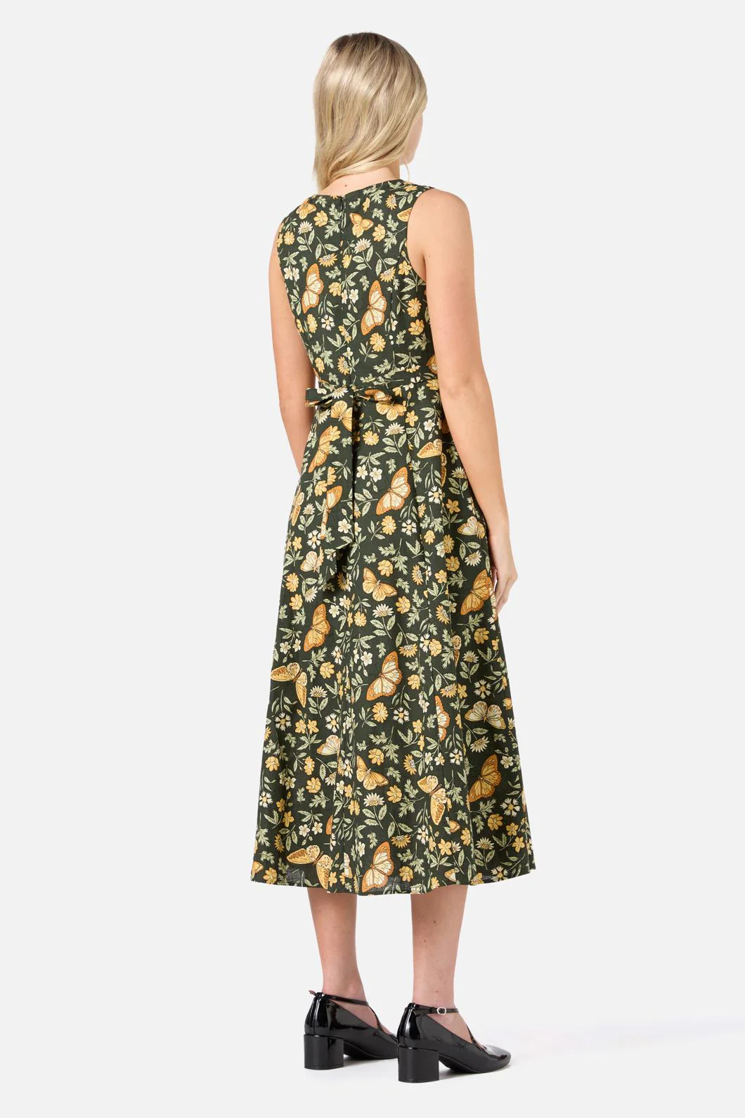 Yvette Butterfly Midi Dress - Olabens