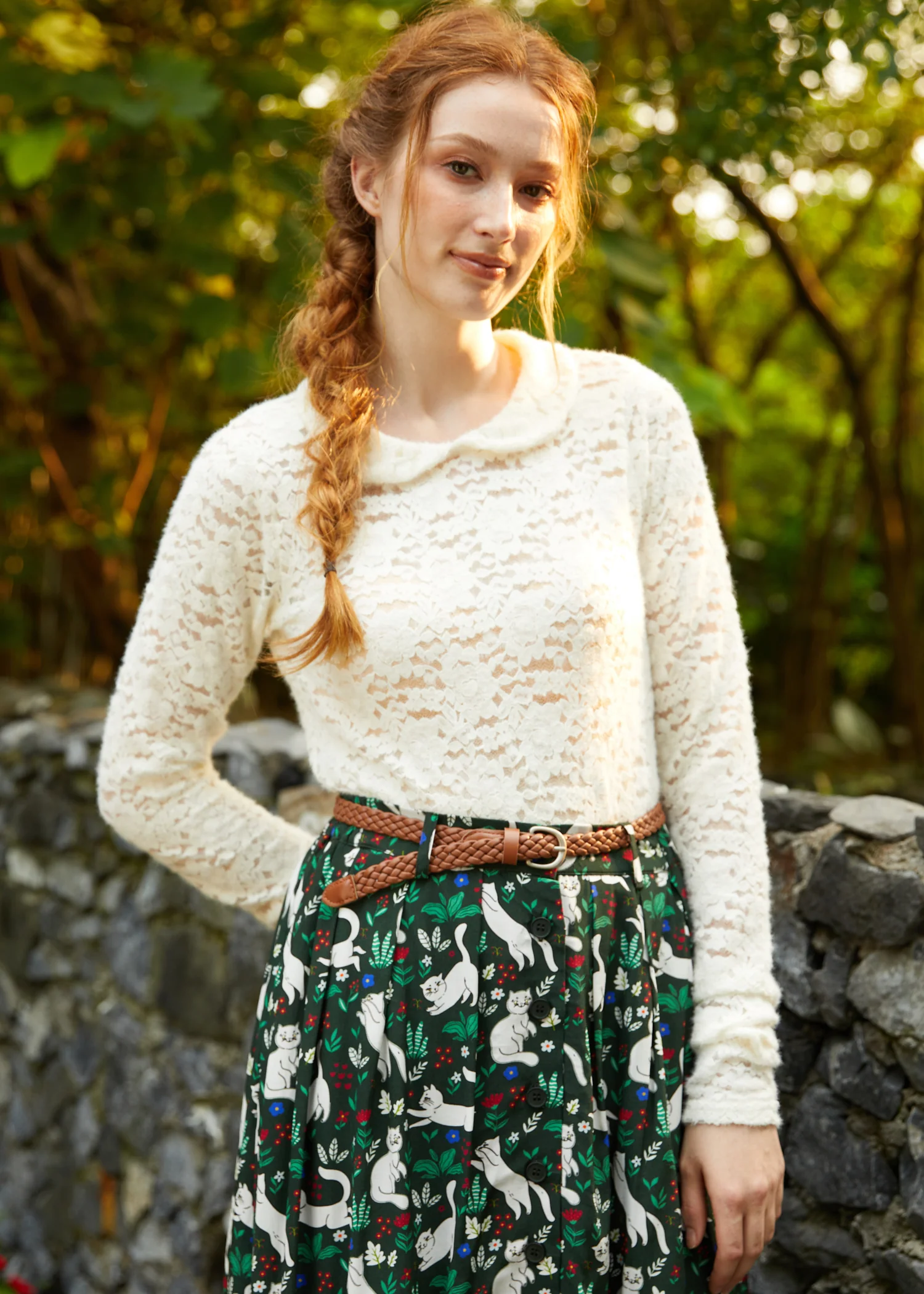 Sweep Me Off My Feet Peter Pan Collar Tee - Olabens