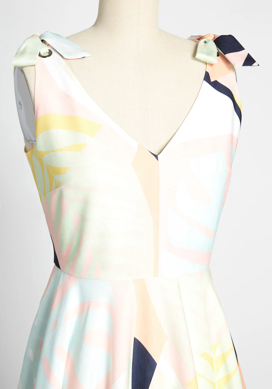 Isnyt x Hutch In Summery Tie-Shoulder Dress - Olabens