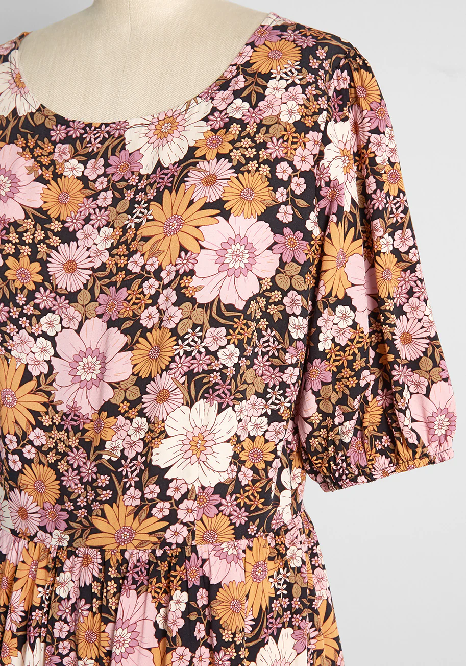 Isnyt x Princess Highway Floral Harvest Midi Dress - Olabens