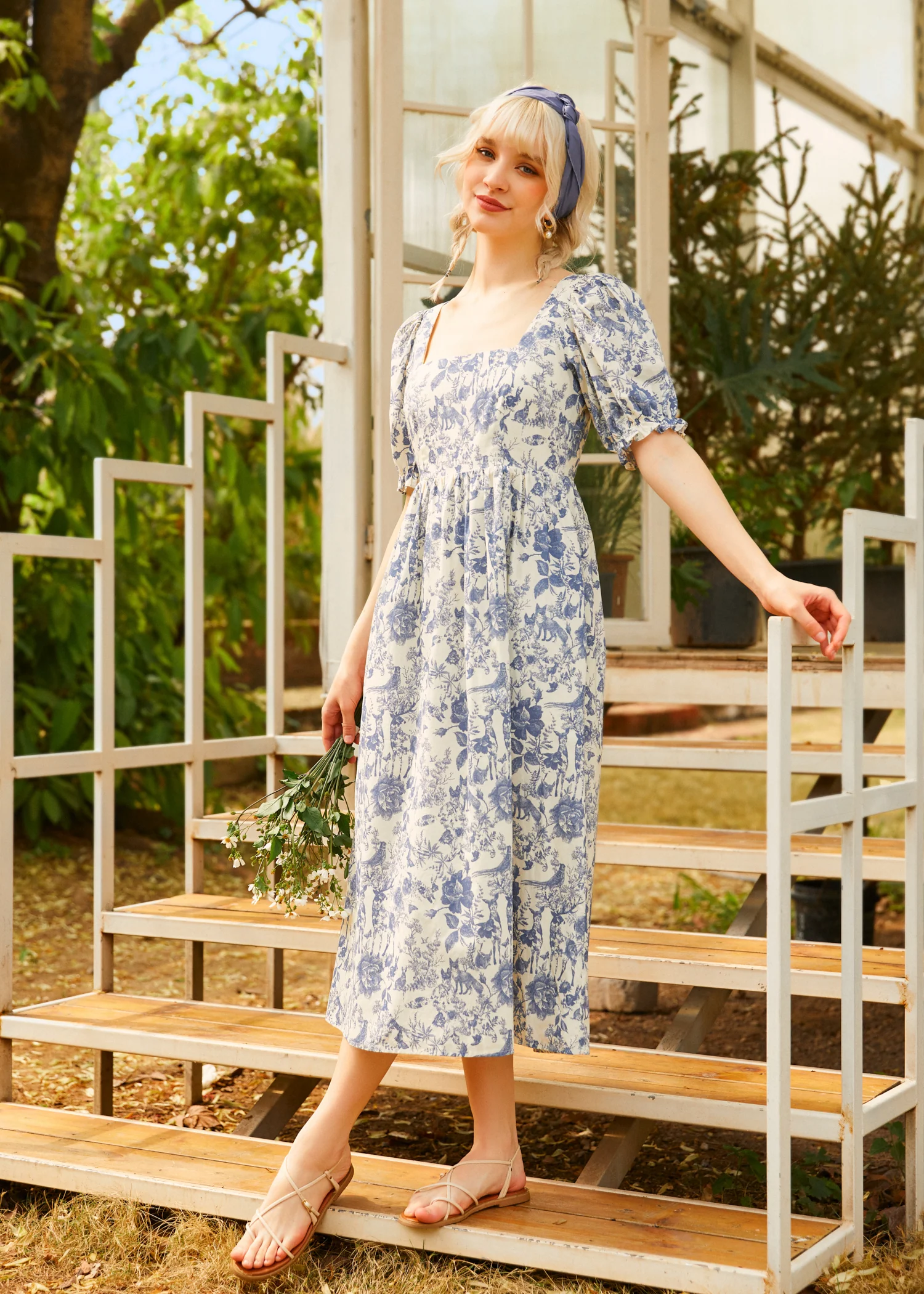 Enchanted Meadow Toile Dress - Olabens