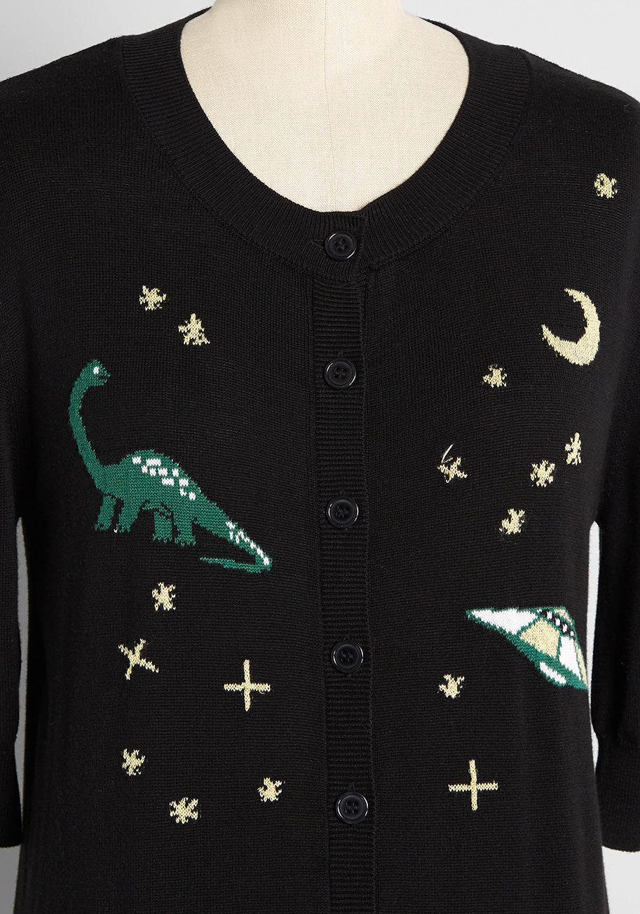 Rawrs and Stars Cardigan - Olabens