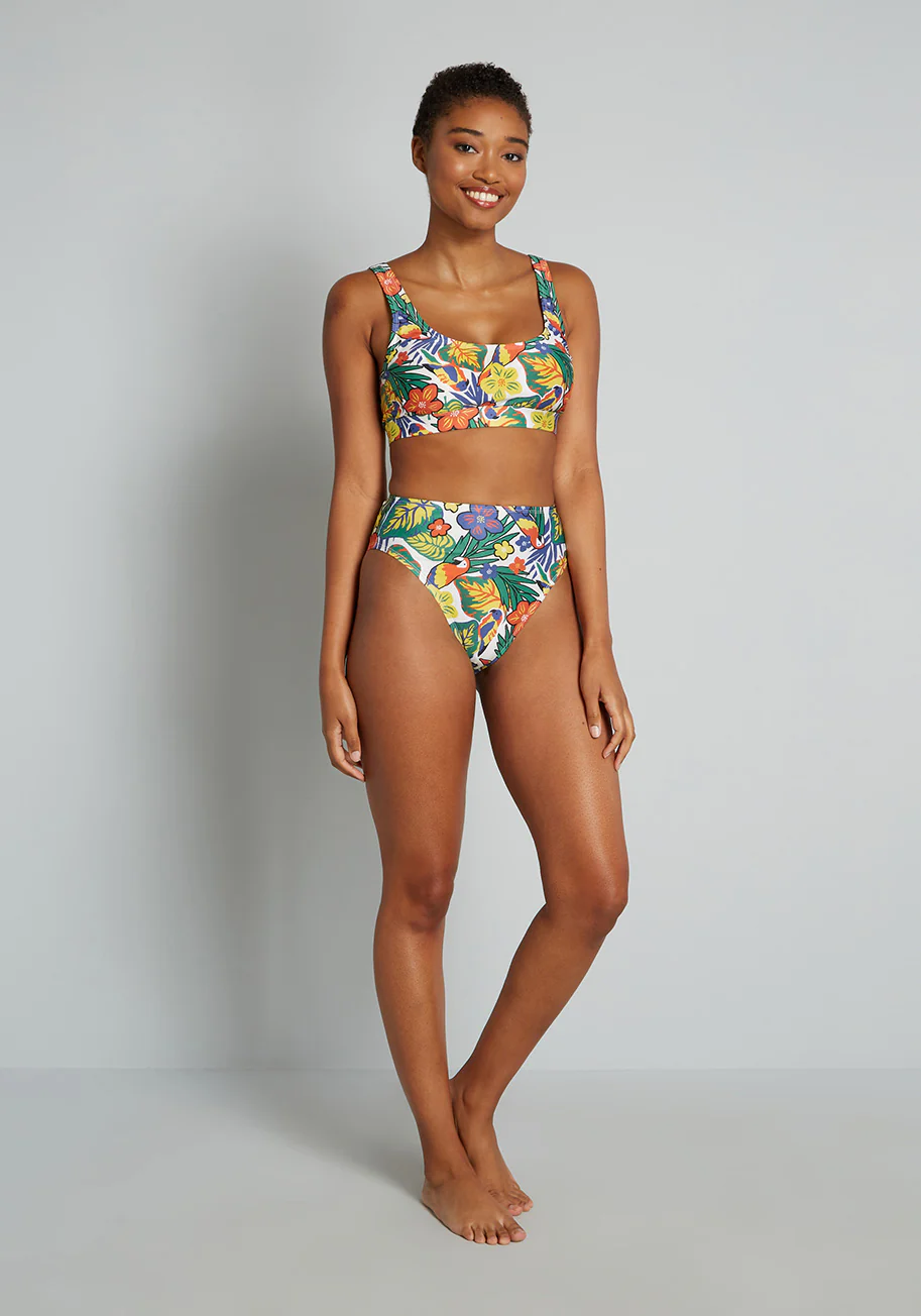 The Franky High-Waisted Bikini Bottom - Olabens