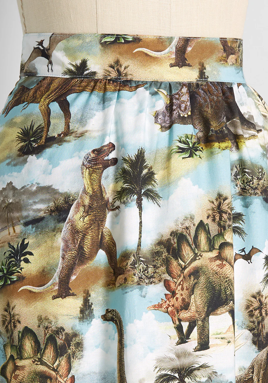 Ferocious and Fearless A-Line Skirt - Olabens