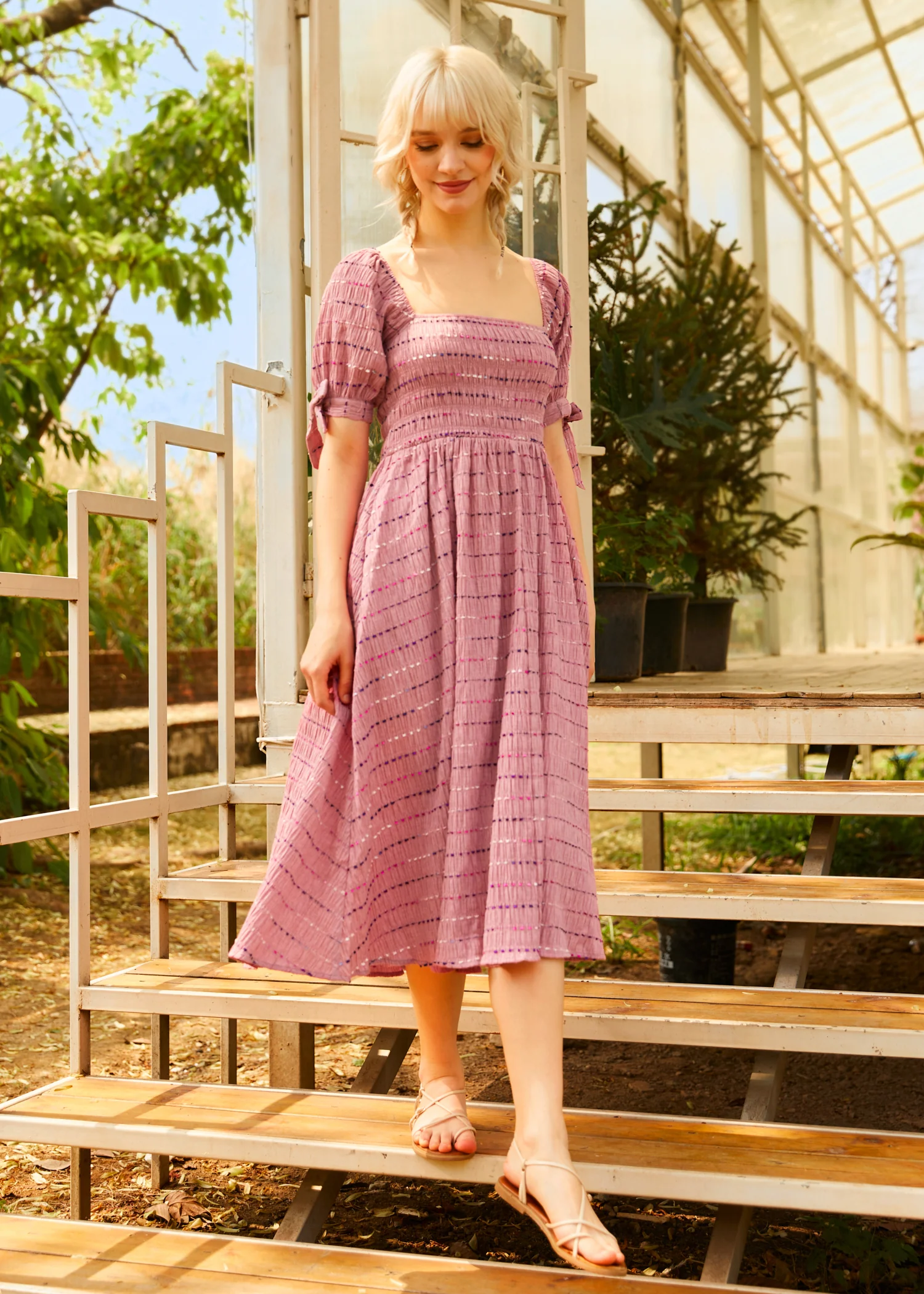 Lavender Daydream Midi Dress - Olabens