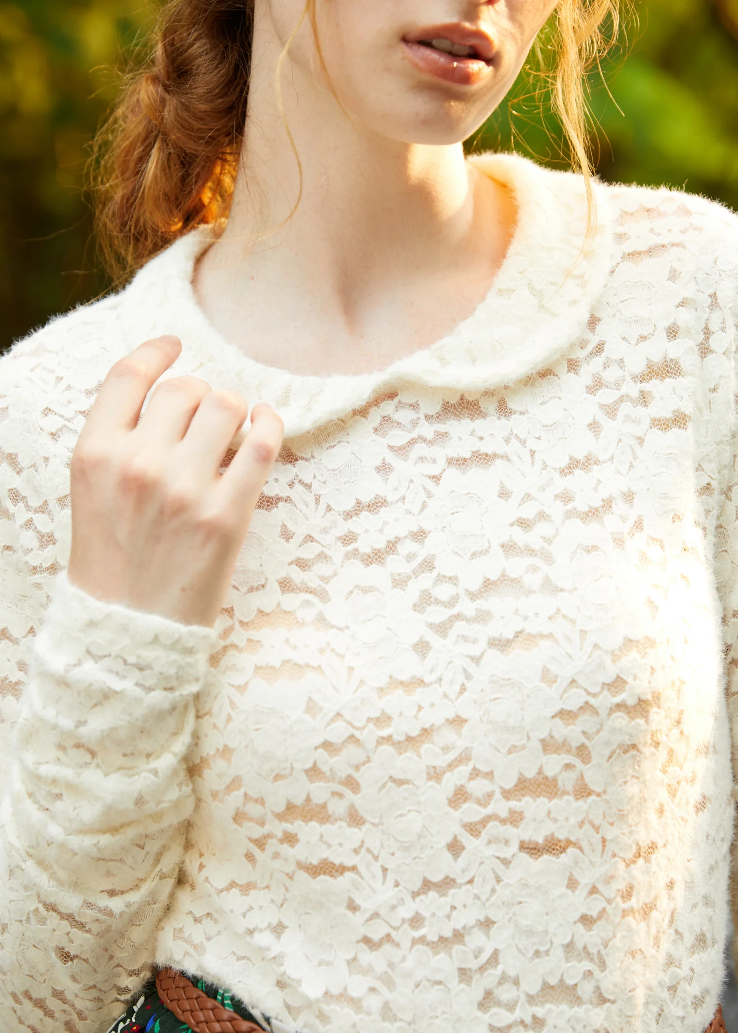 Sweep Me Off My Feet Peter Pan Collar Tee - Olabens