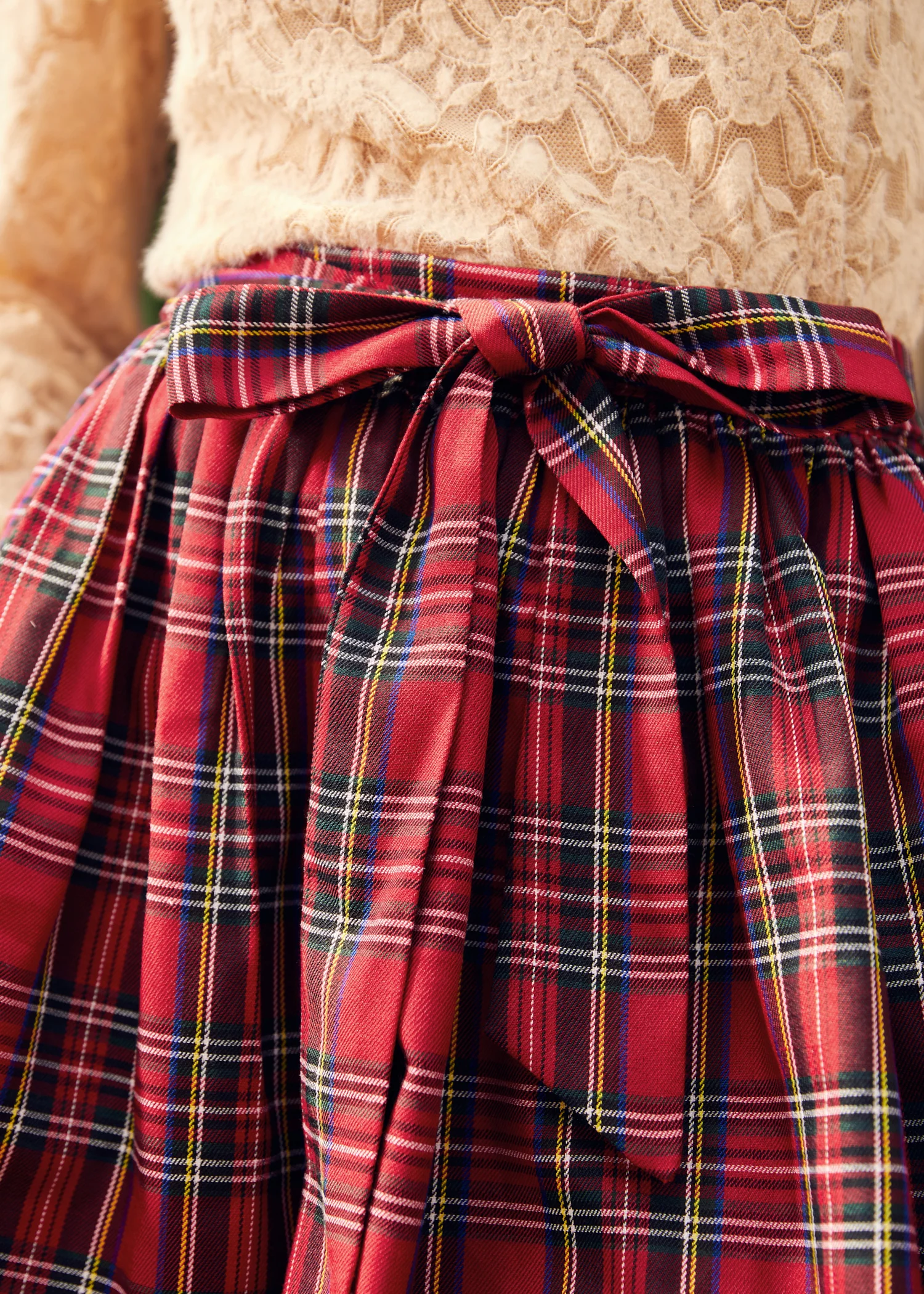 Charmed I'm Sure Bow Dirndl Skirt - Olabens