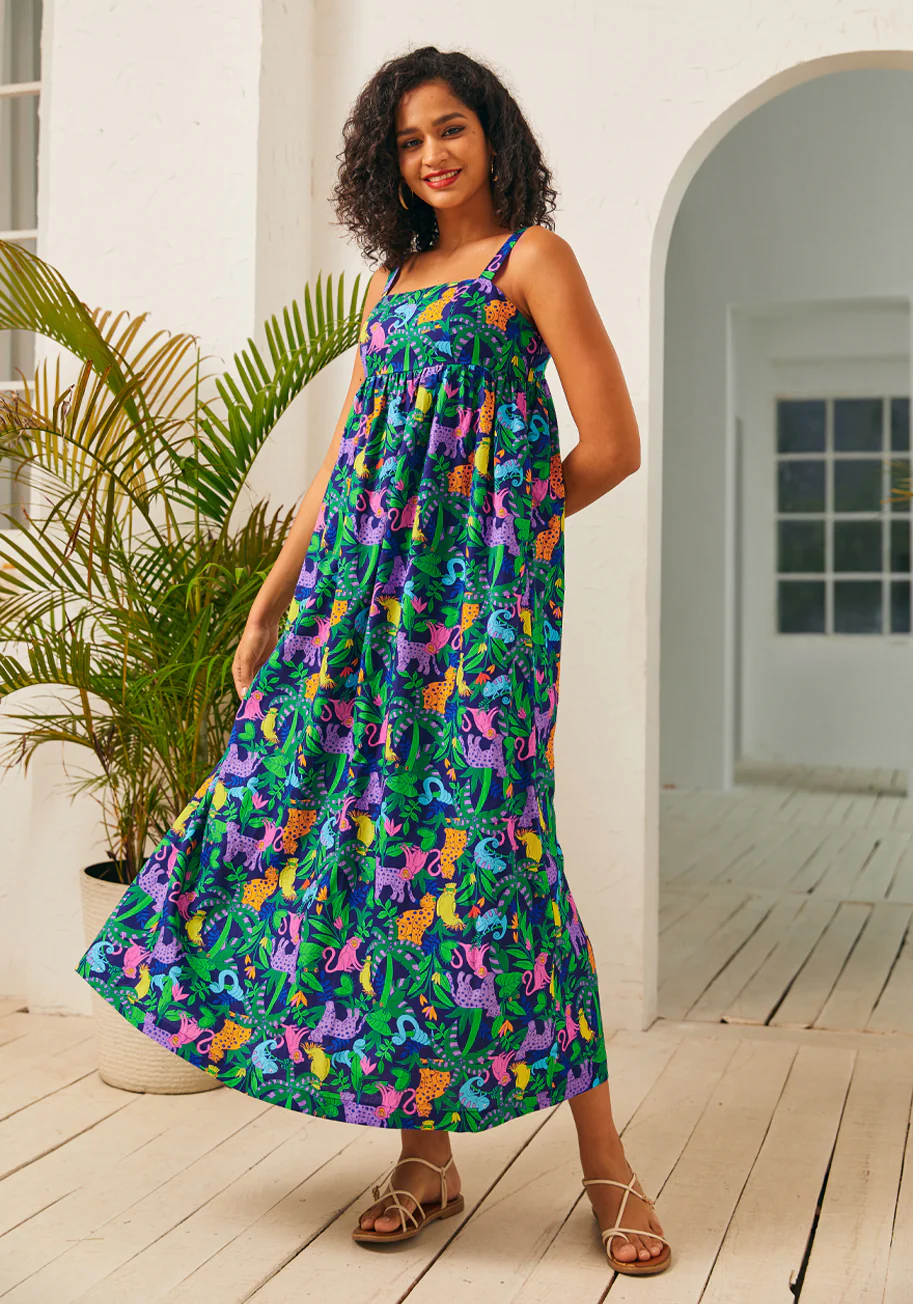 Enchanted Forest Maxi Dress - Olabens