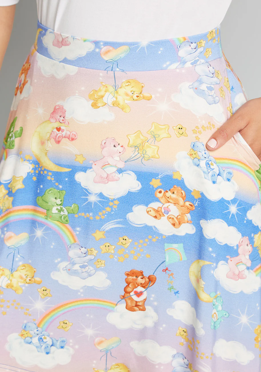 Isnyt X Care Bears Excellence Attained Mini Skirt - Olabens