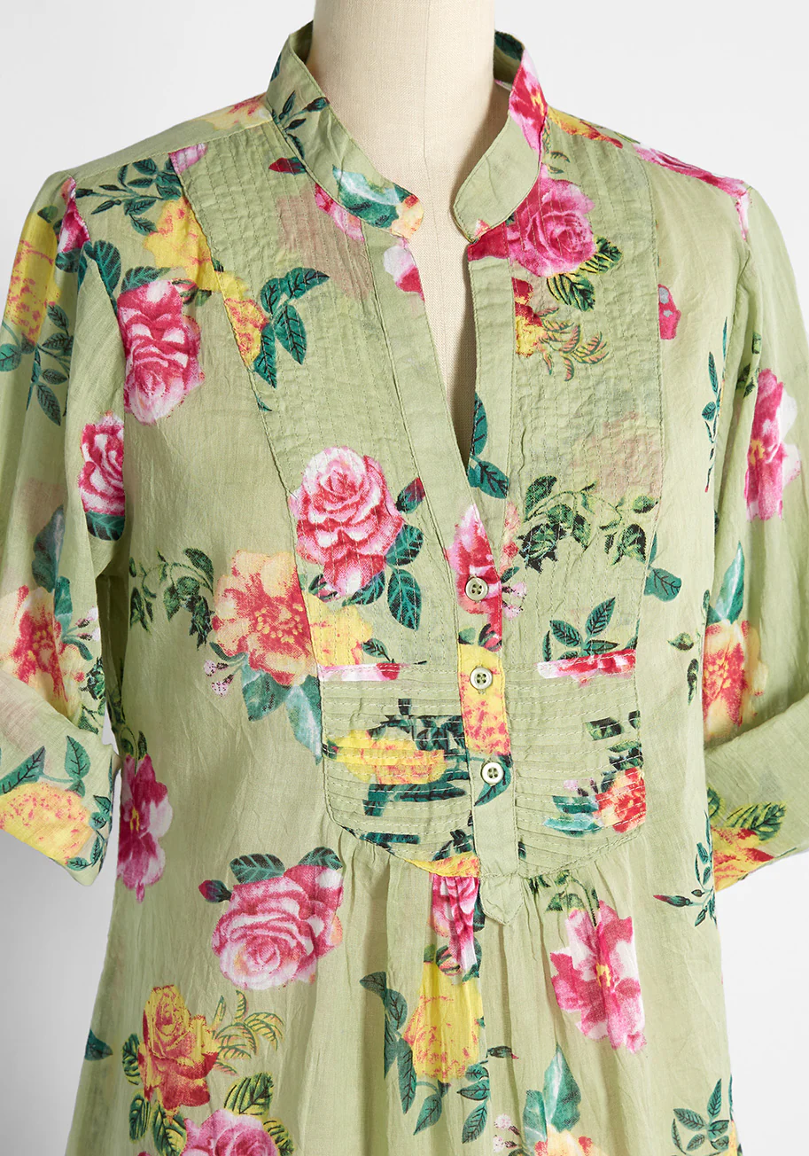 Back Road Ramble Cotton Tunic - Olabens