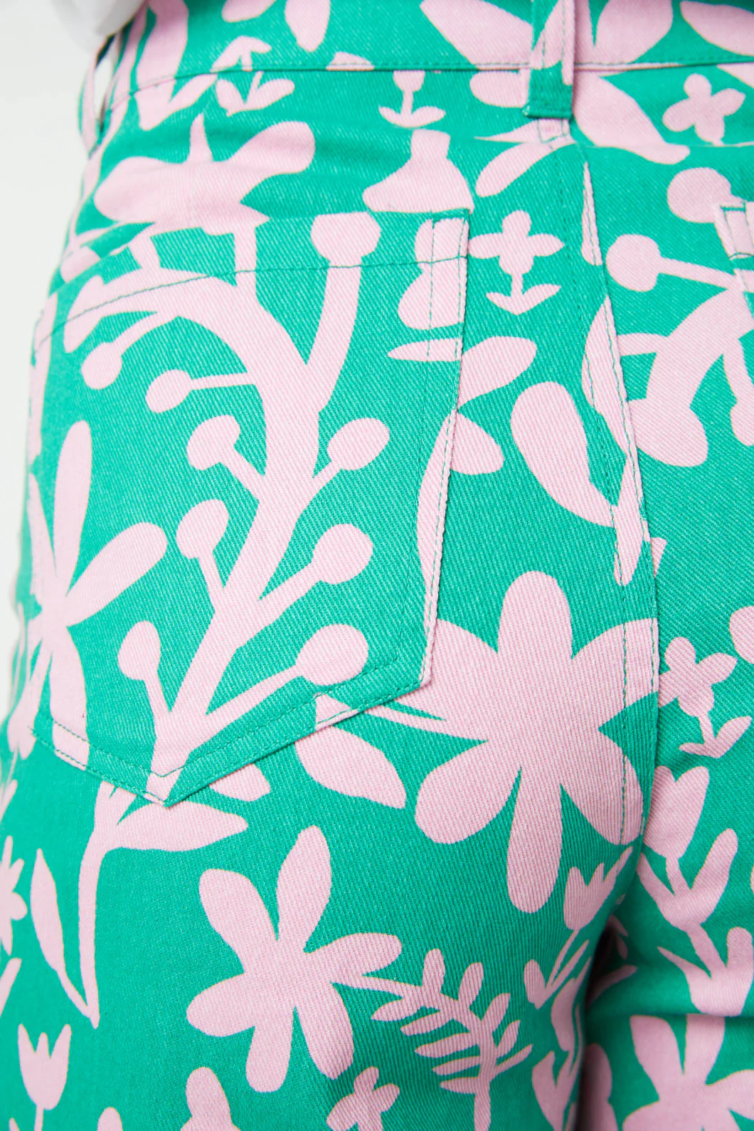 Della Floral Printed Jean - Olabens