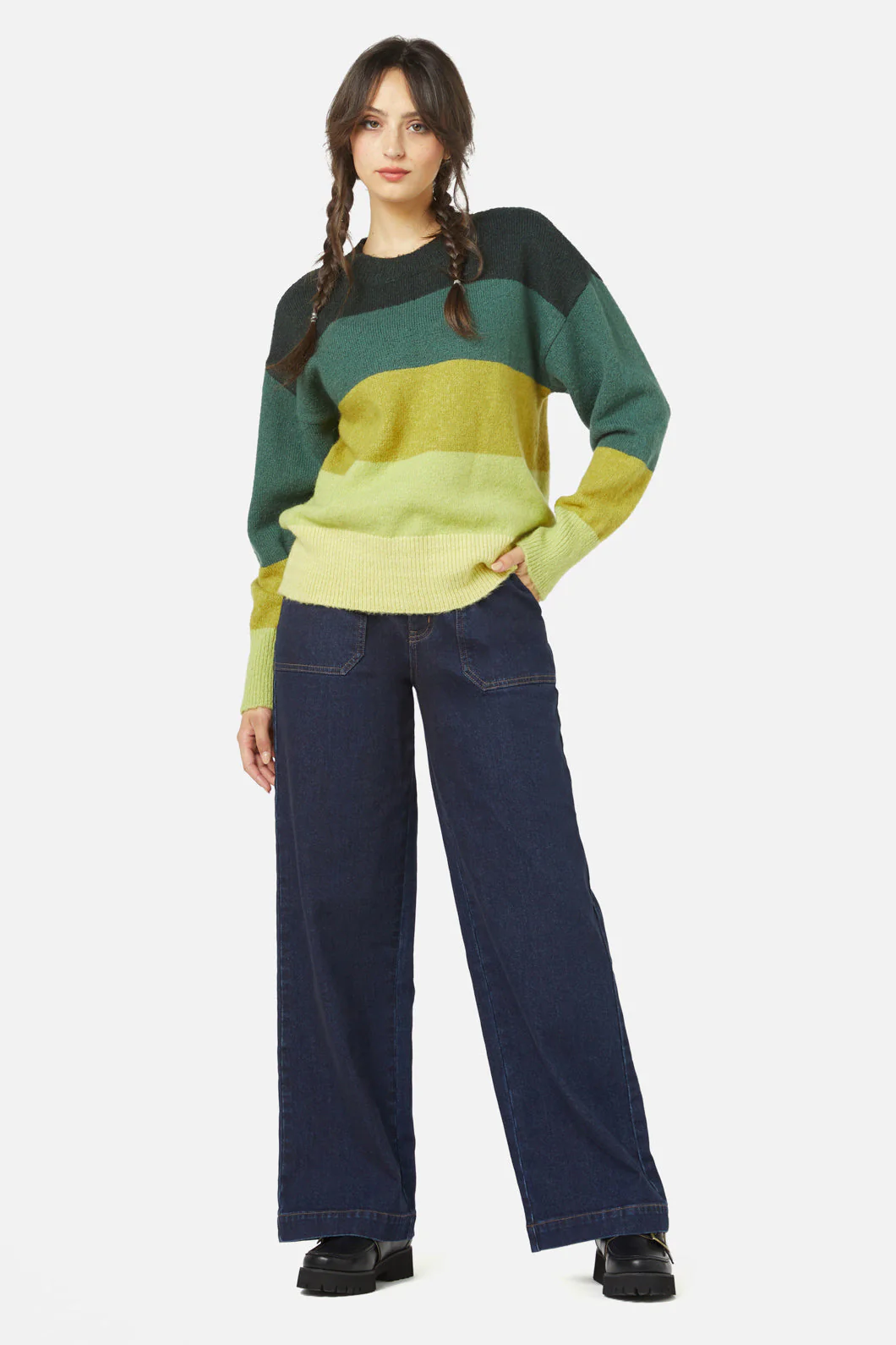 Iona Stripe Sweater - Olabens