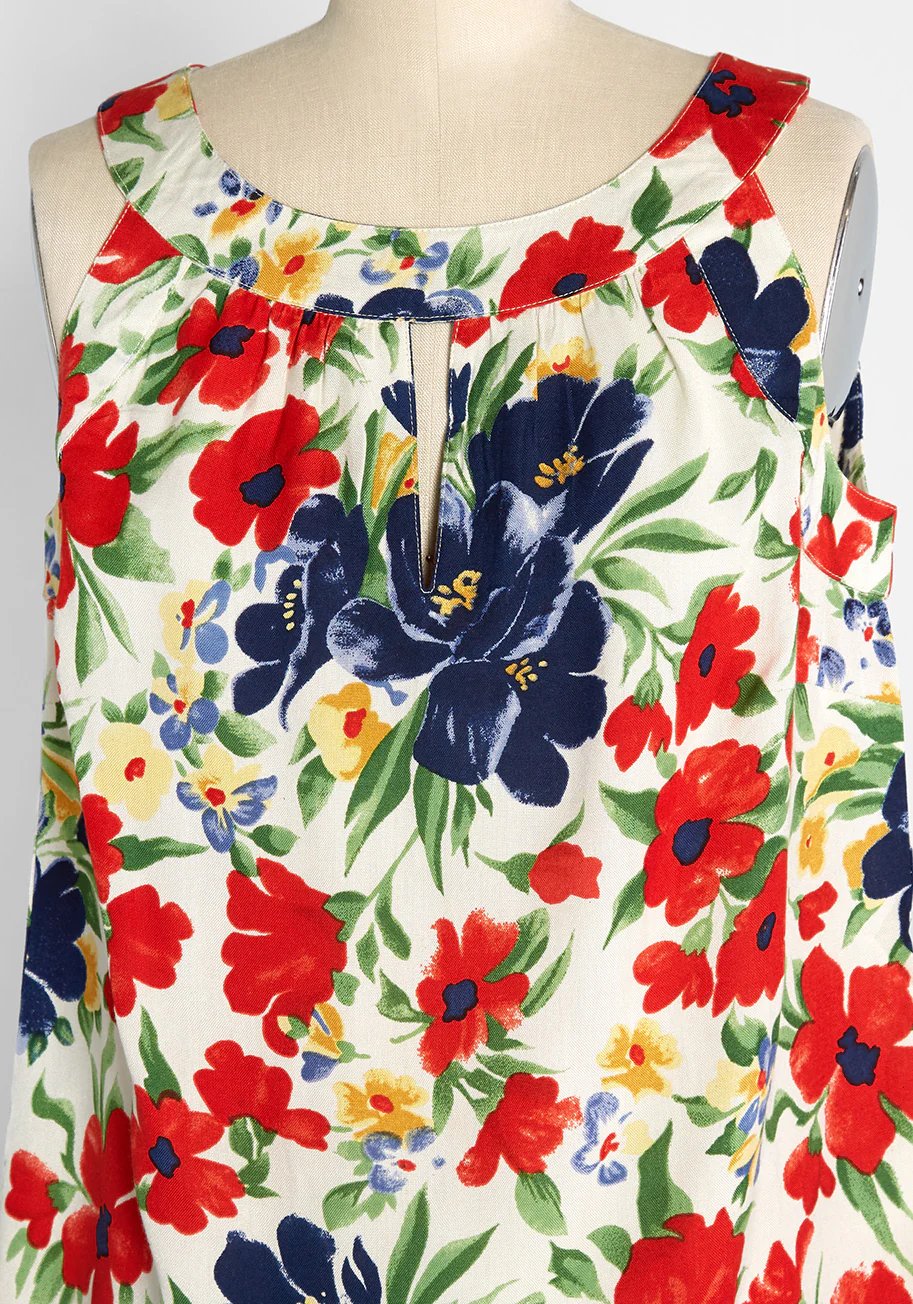 Blooming In the Breeze Sleeveless Top - Olabens