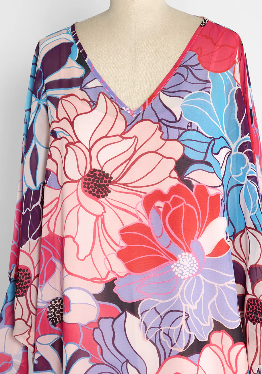 Bright and Splashy Maxi Dress - Olabens