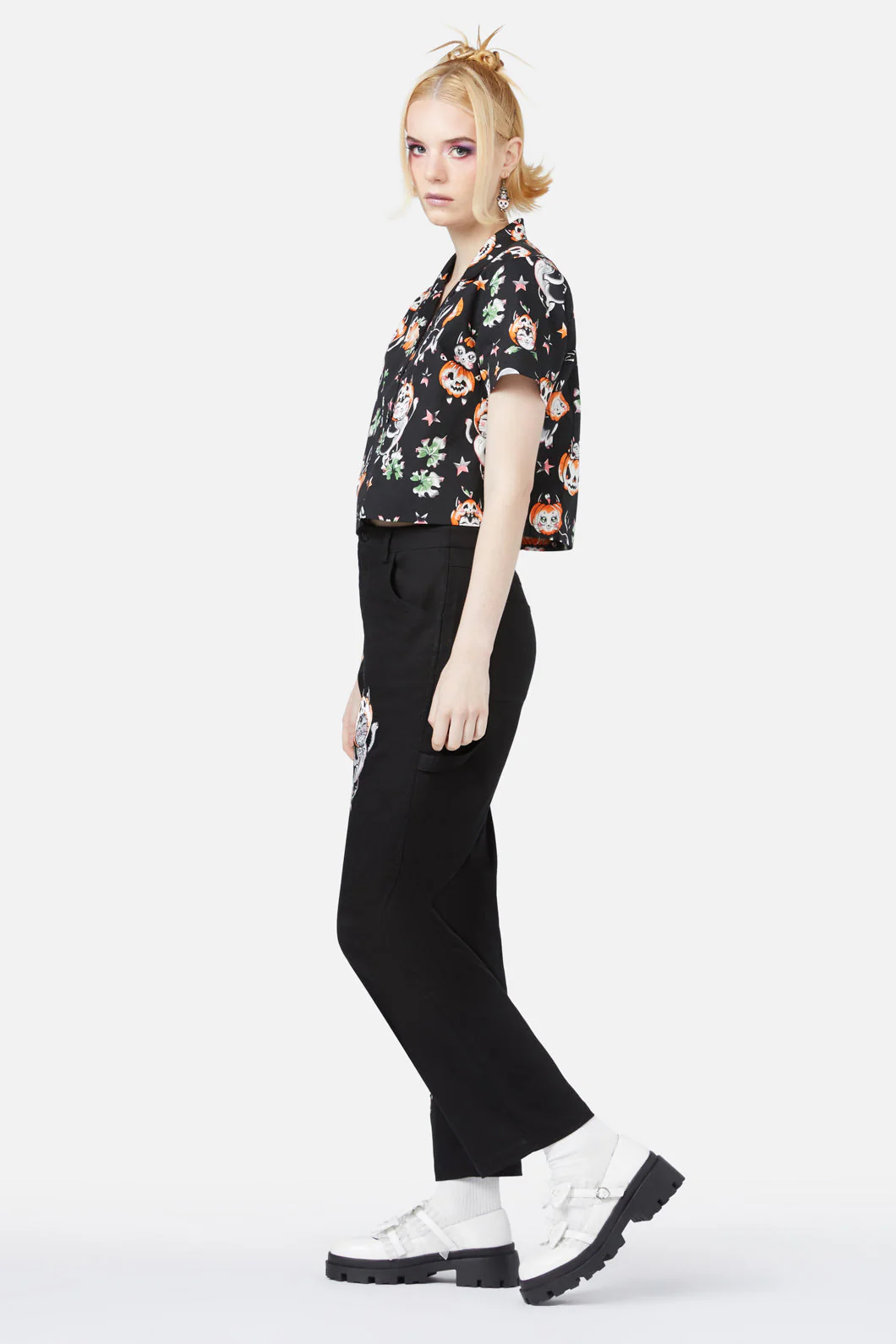 Pumpkin Patch Kitty Blouse - Olabens
