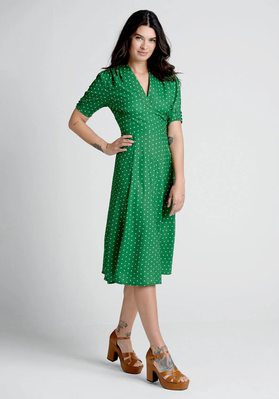 Sweet Grass Stunner Midi Dress - Olabens