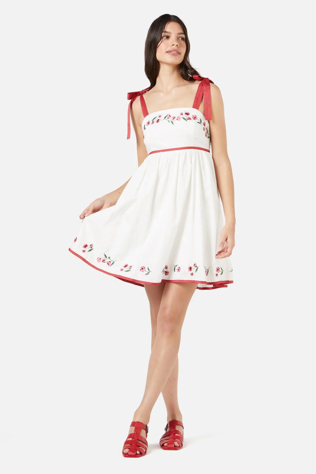 Poppy Emb Dress - Olabens
