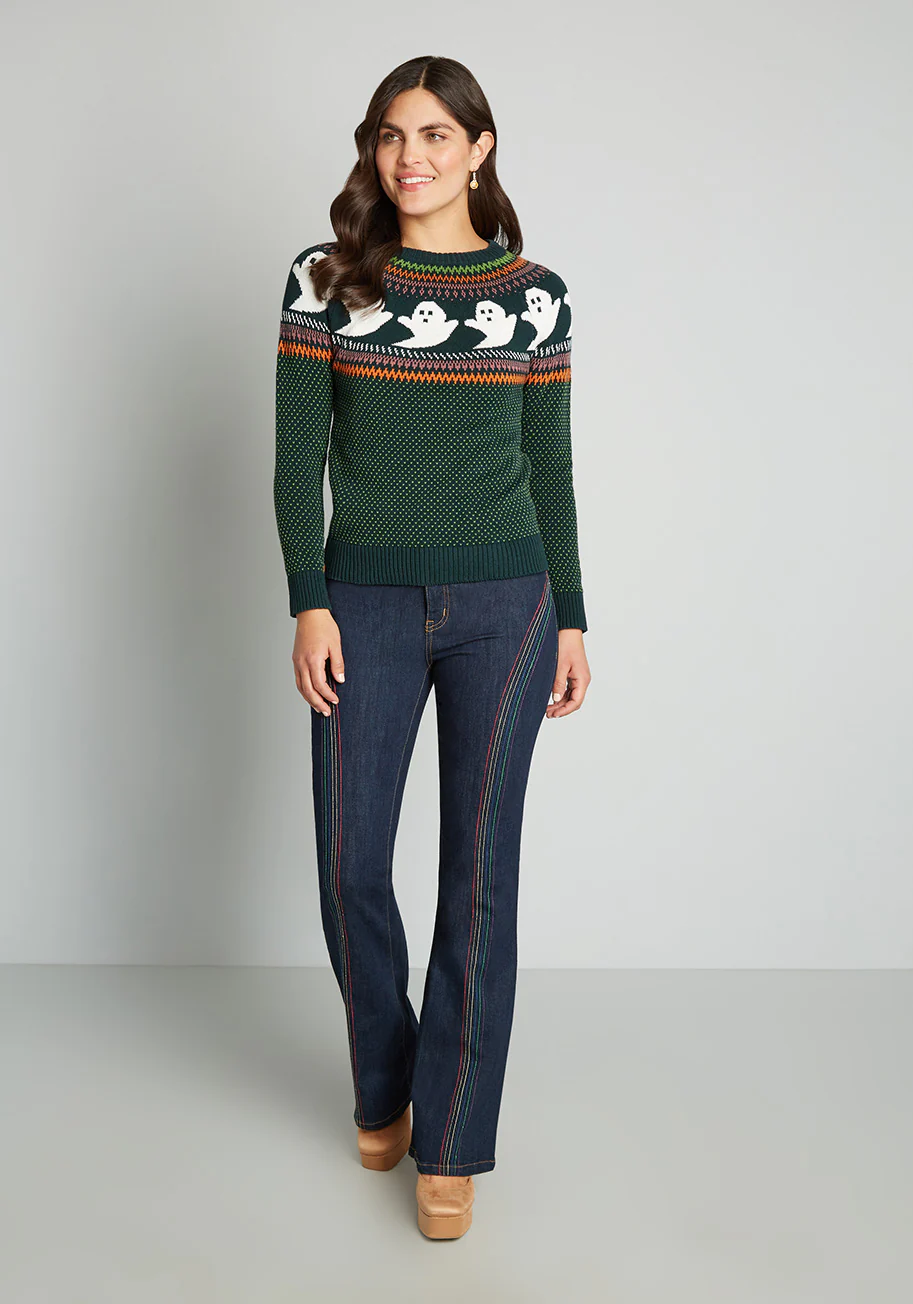 You've Been Ghosted Fair Isle Sweater - Olabens