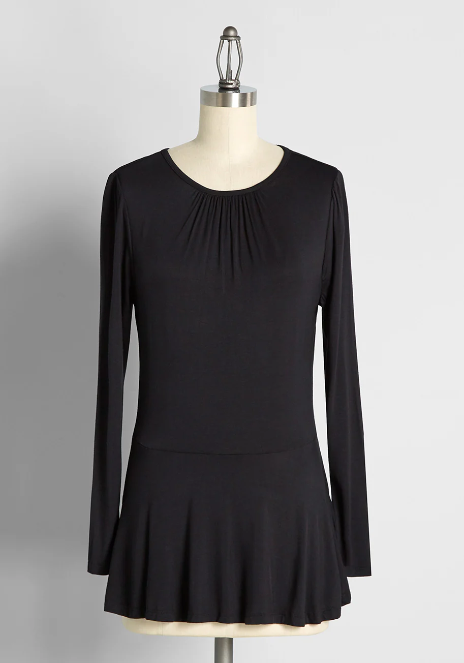 Full Of Purpose Peplum Top - Olabens