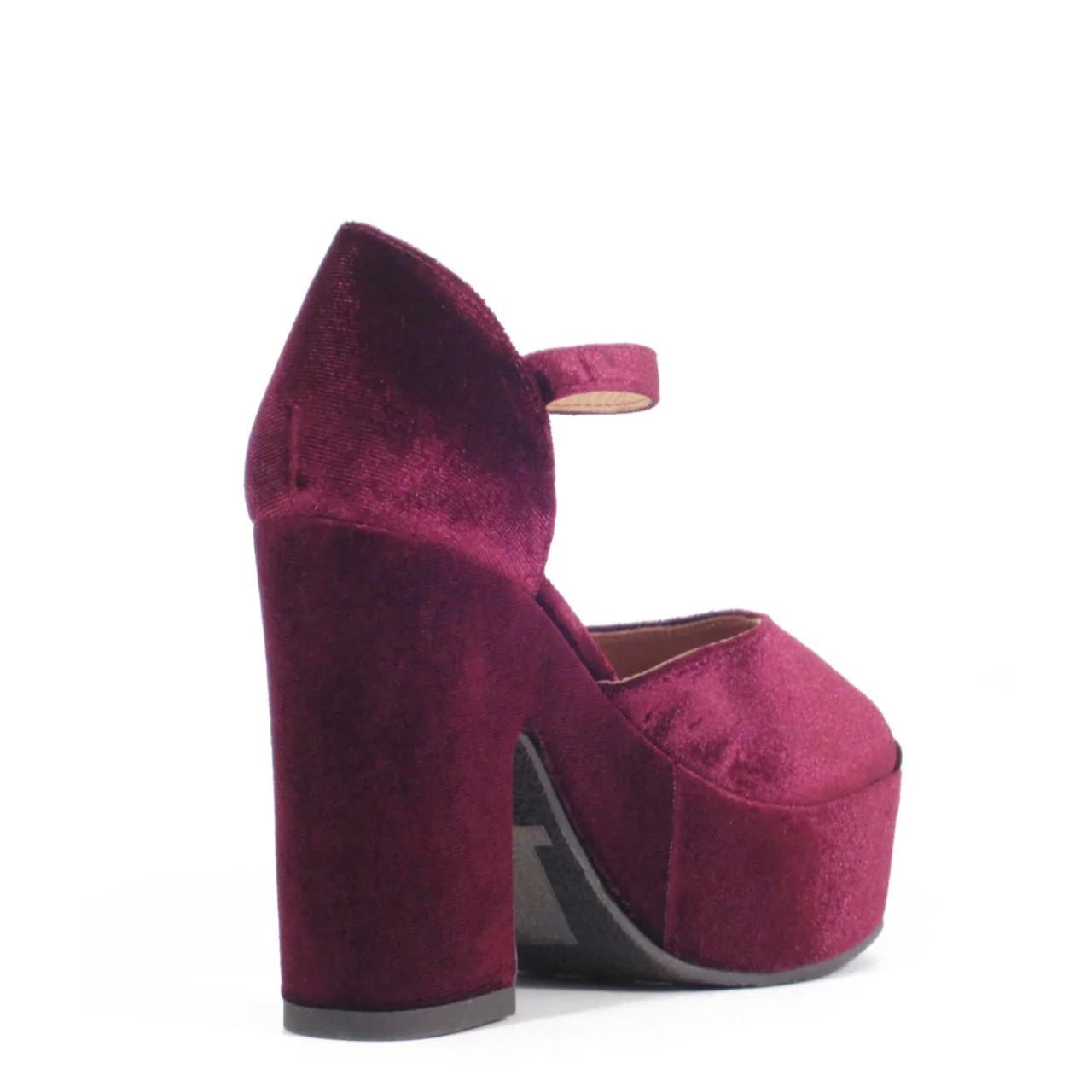 Quill Velvet Platform Heels - Olabens