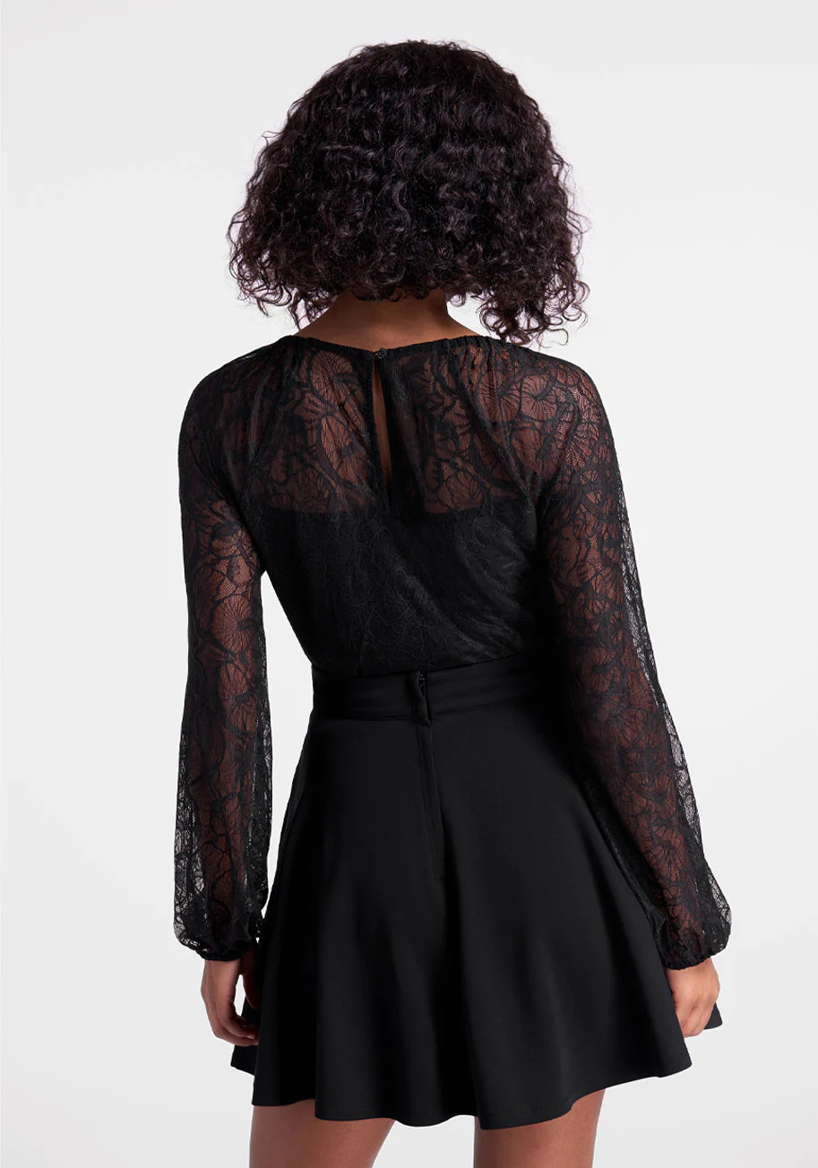 In The Groove Lace Top - Olabens