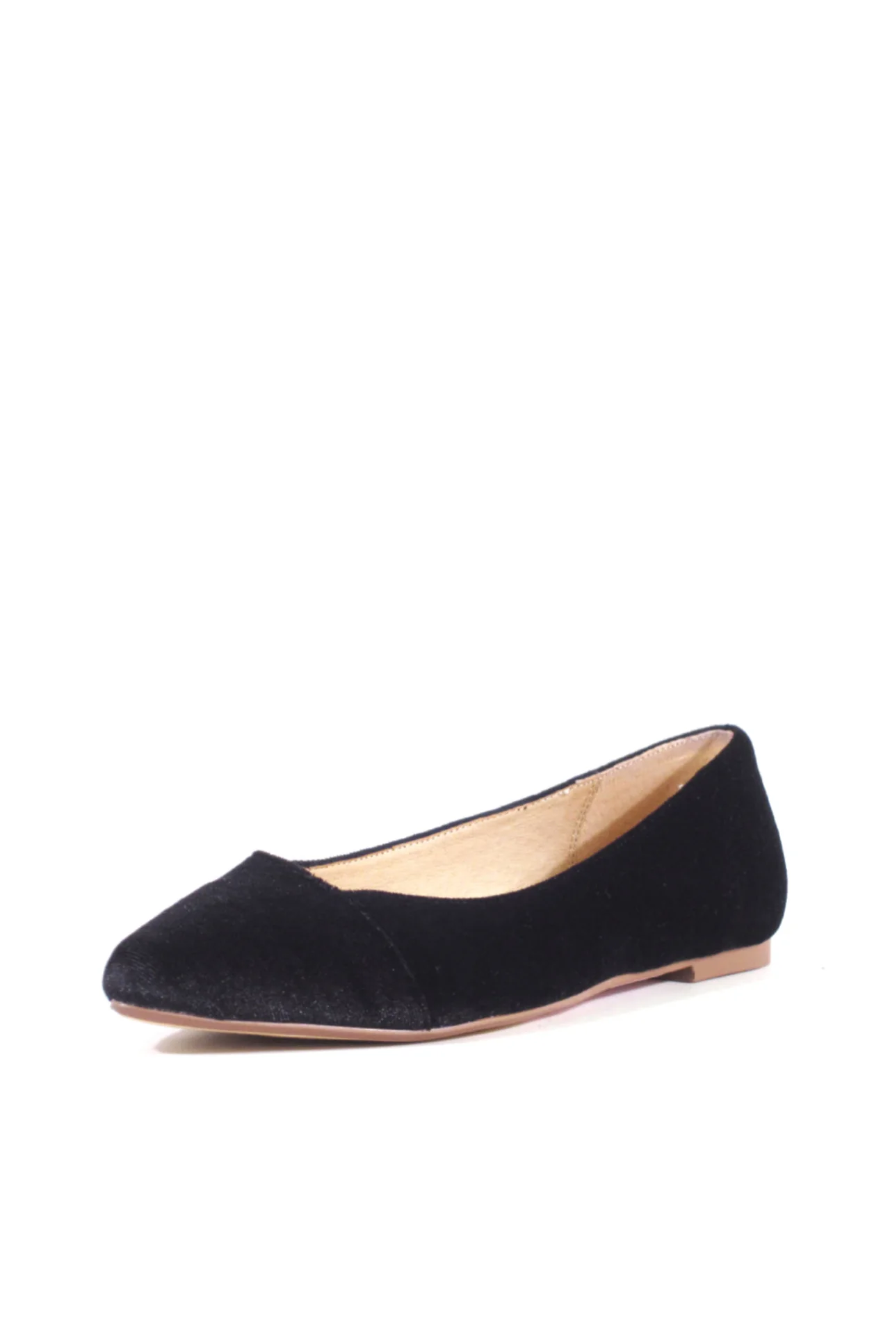 Pammy Velvet Ballet Flats - Olabens