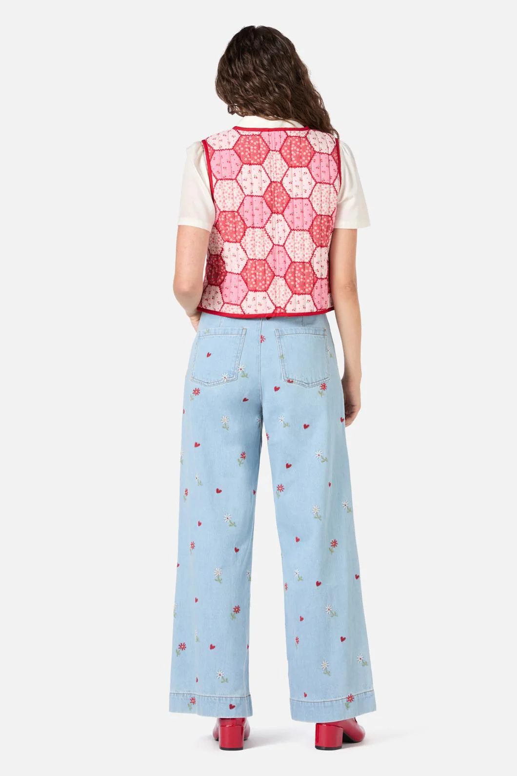 Patchwork Quilted Vest - Olabens