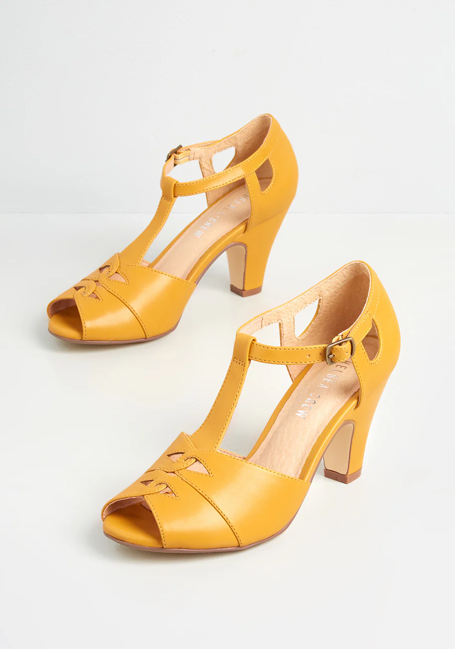 Masterfully Mingling T-Strap Heel - Olabens