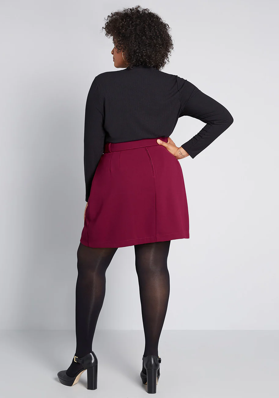 Captured Moments Mini A-Line Skirt - Olabens