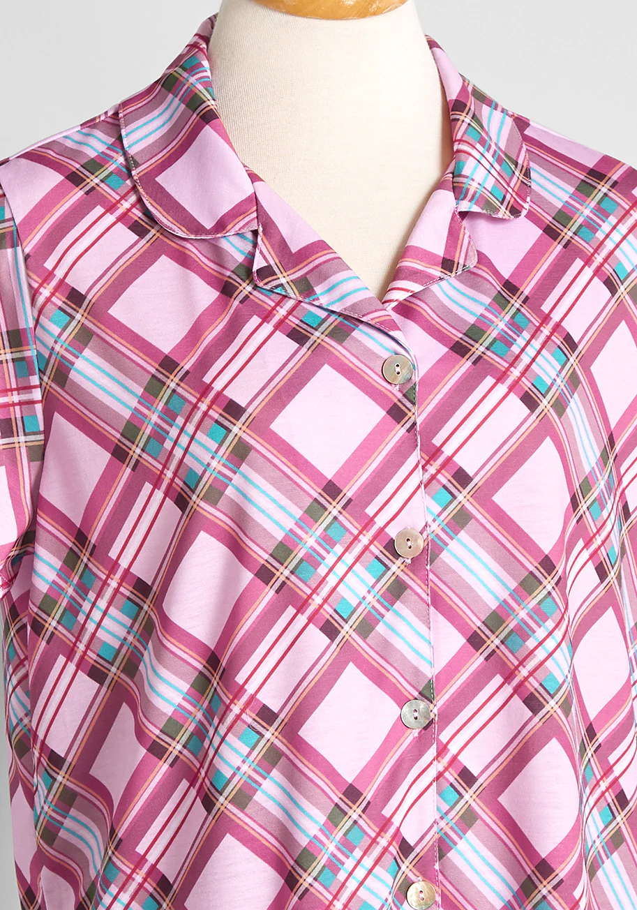 Sugarplum Plaid Dreams Pajama Set - Olabens
