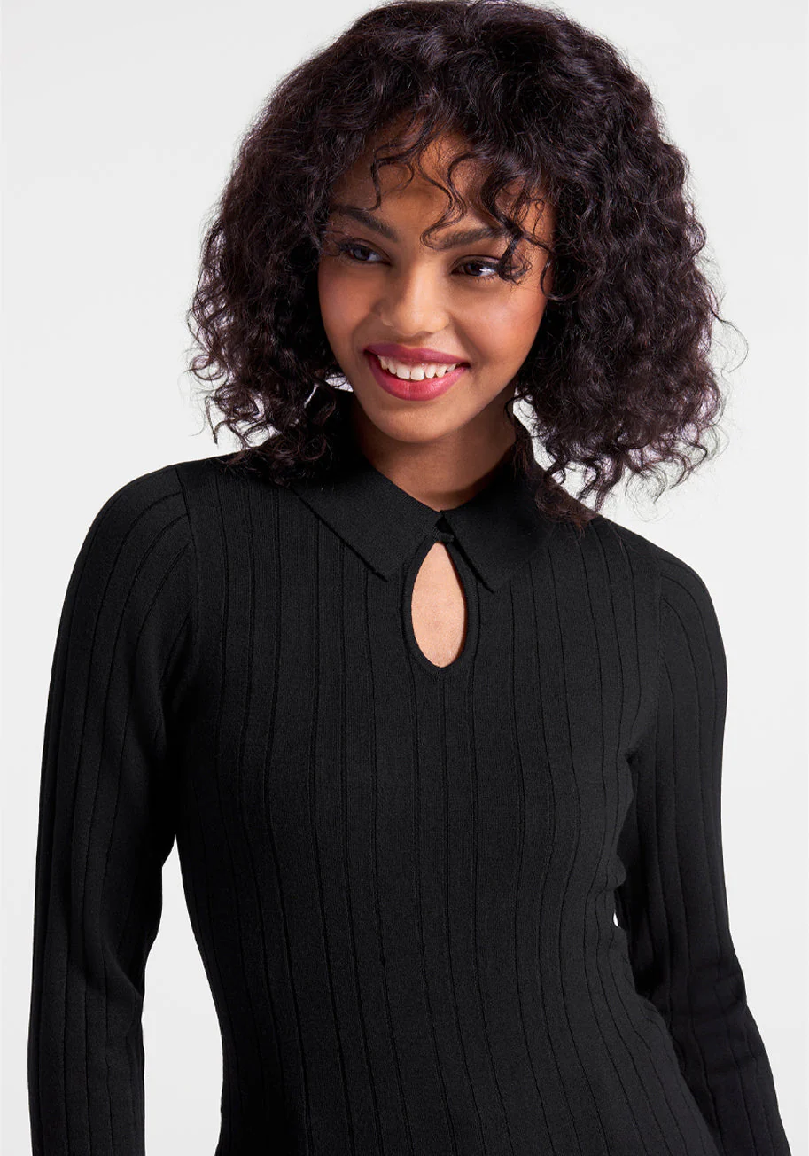 One Good Turn Keyhole Sweater - Olabens