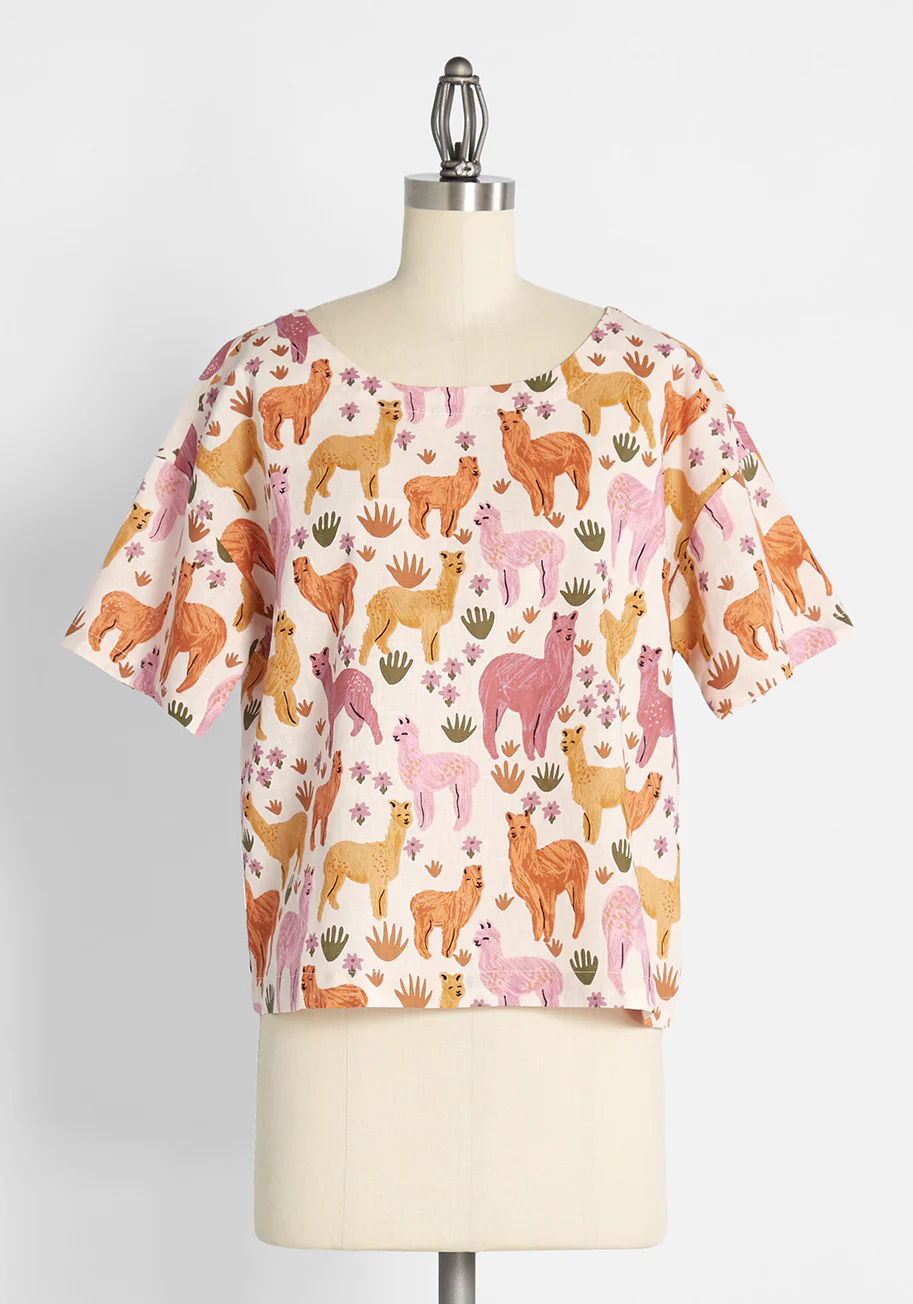 Lingering Llamas Top - Olabens