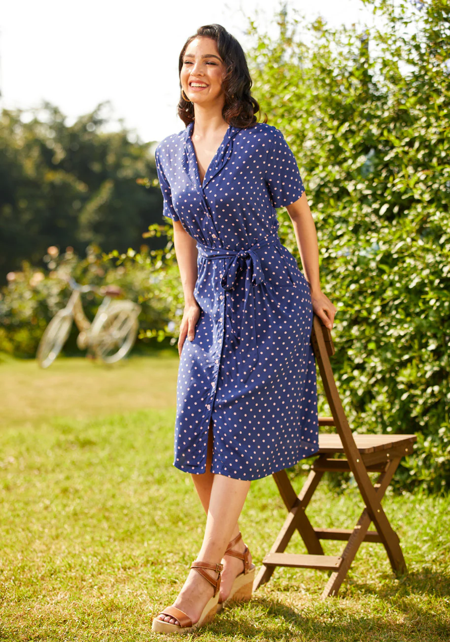 Playing House A-Line Shirt Dress - Olabens