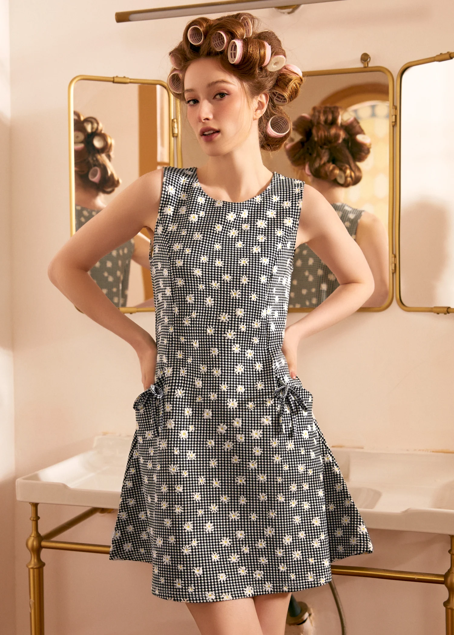 Ribbon Whimsy Pocket Dress - Olabens