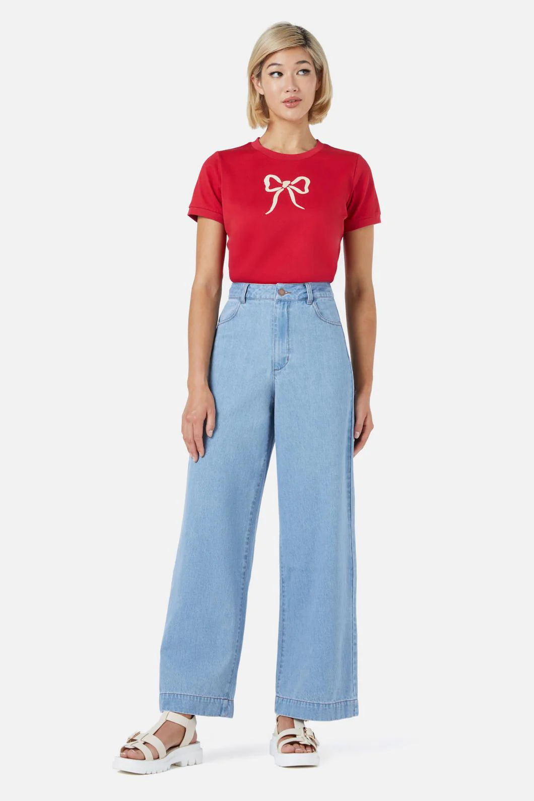 Beautiful Bows Embroidered Jean - Olabens