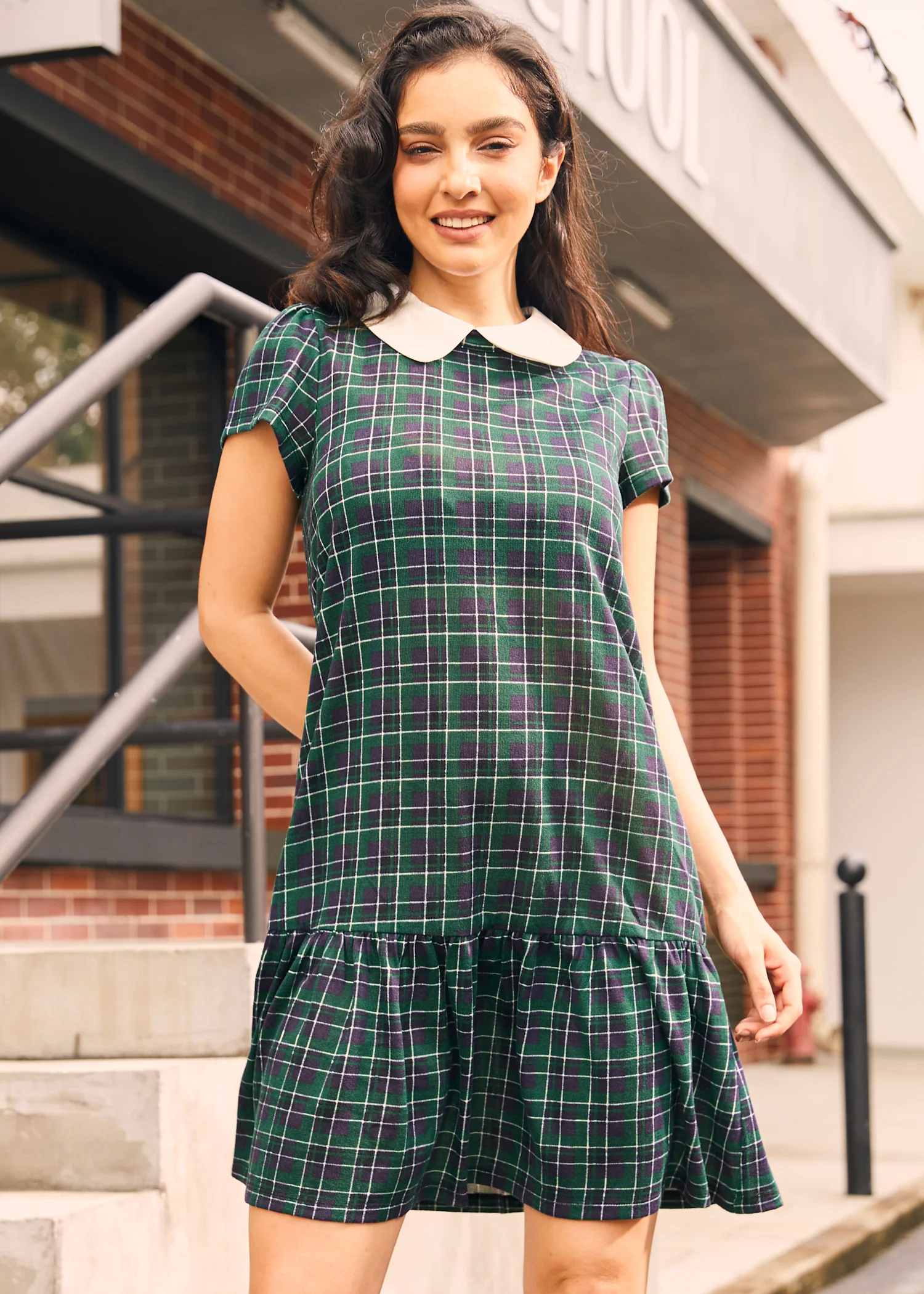 School Days Collared Dress - Olabens