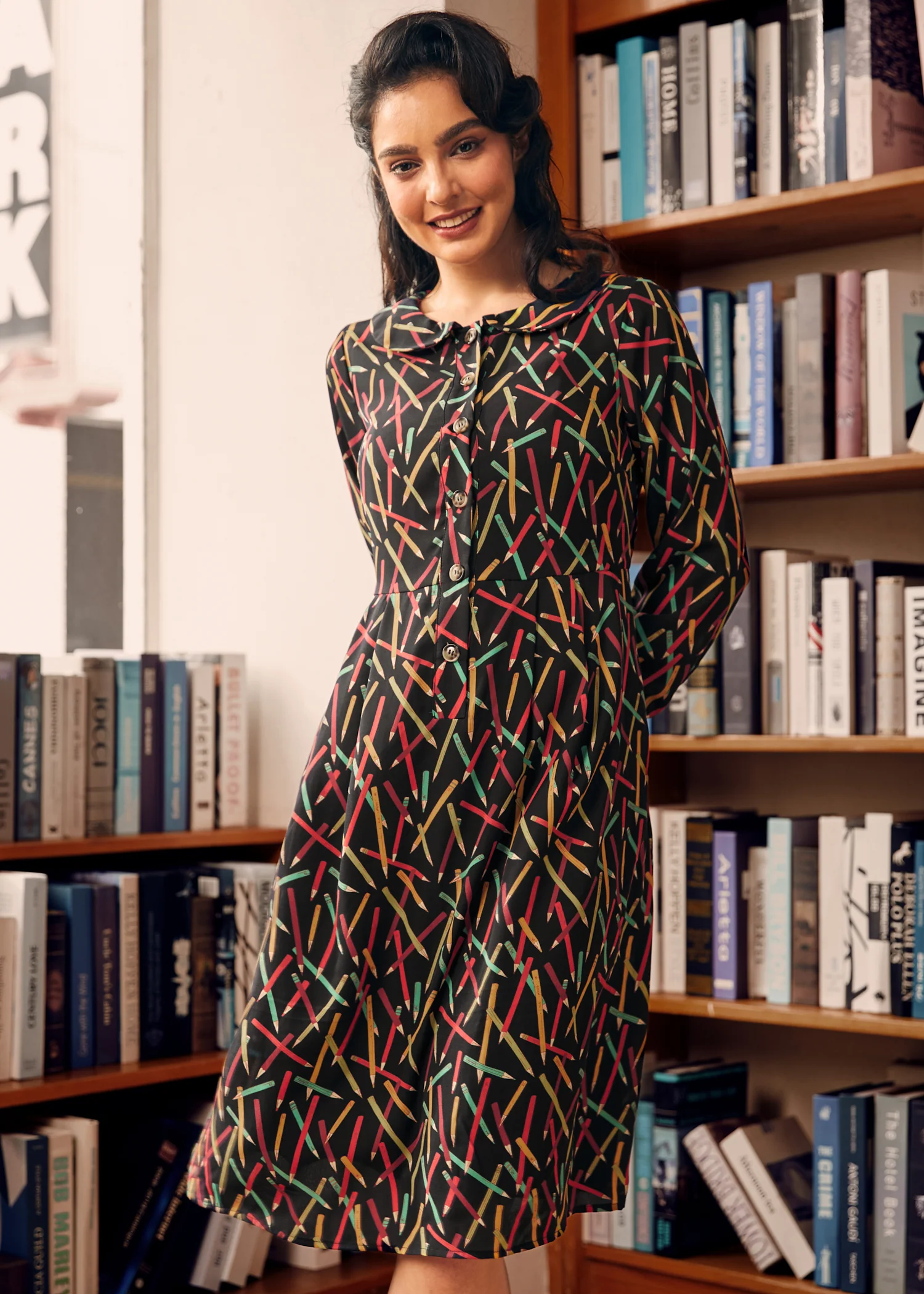 Autumn Vintage Vibes Dress - Olabens