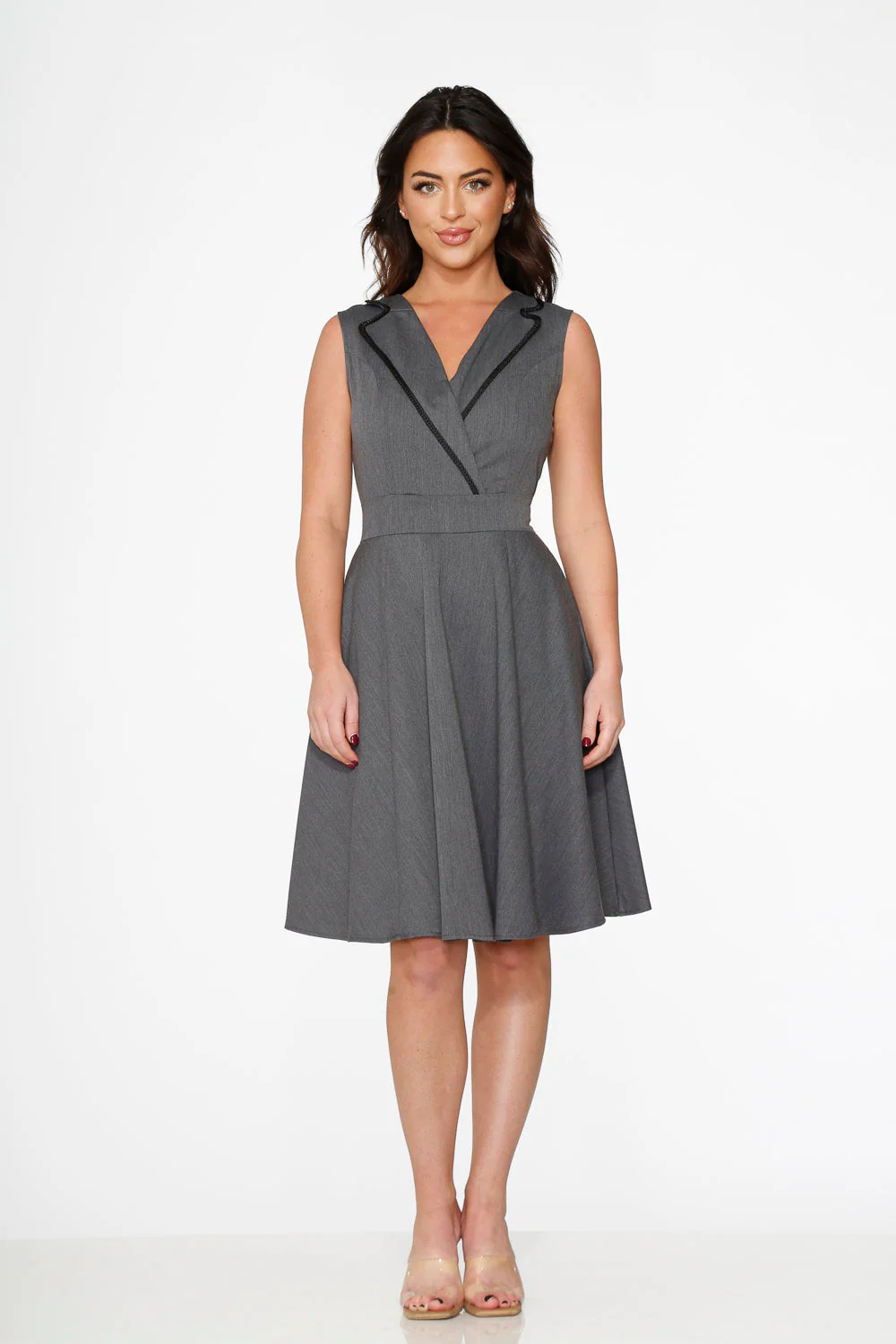 Grey Jenny Swing Dress - Olabens