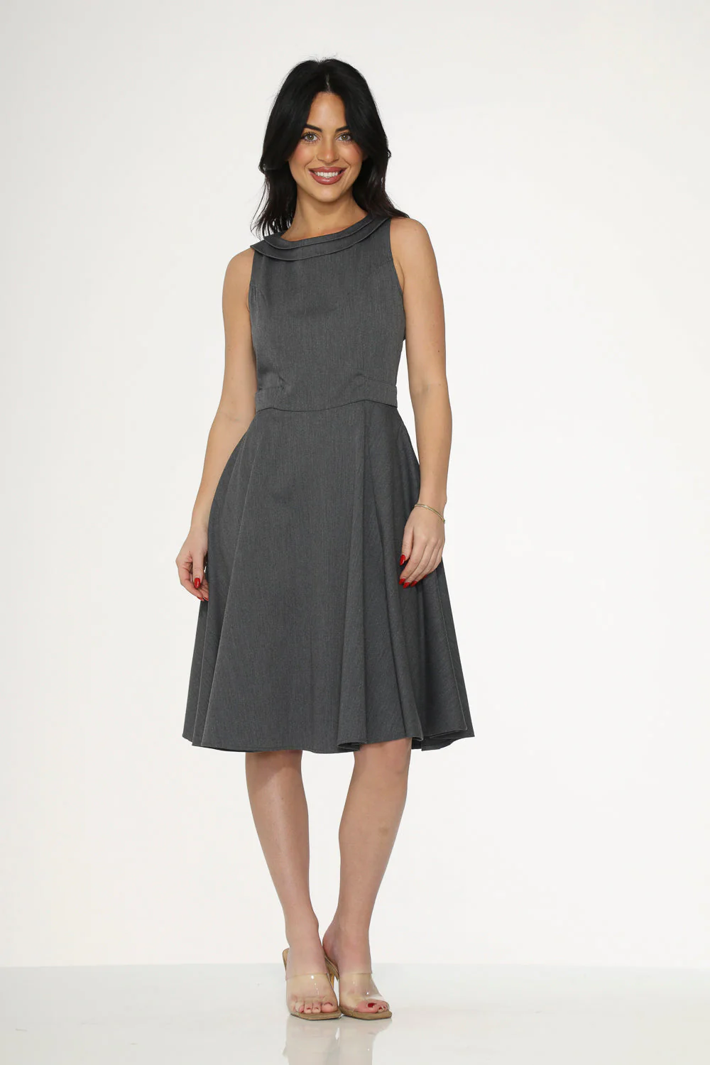 Grey Swing Dress - Olabens