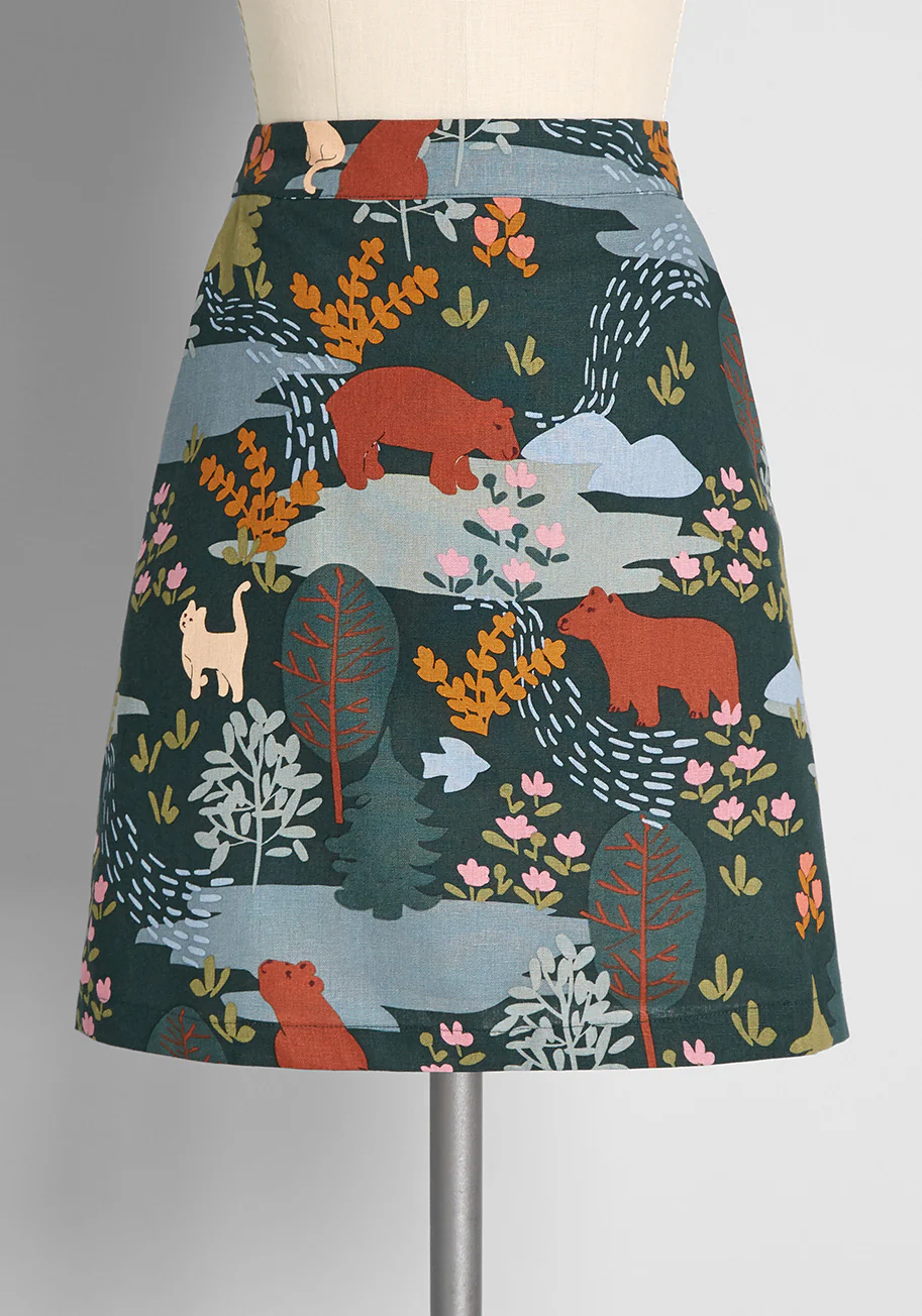 Woodland Wonder And Whimsy Mini Skirt - Olabens